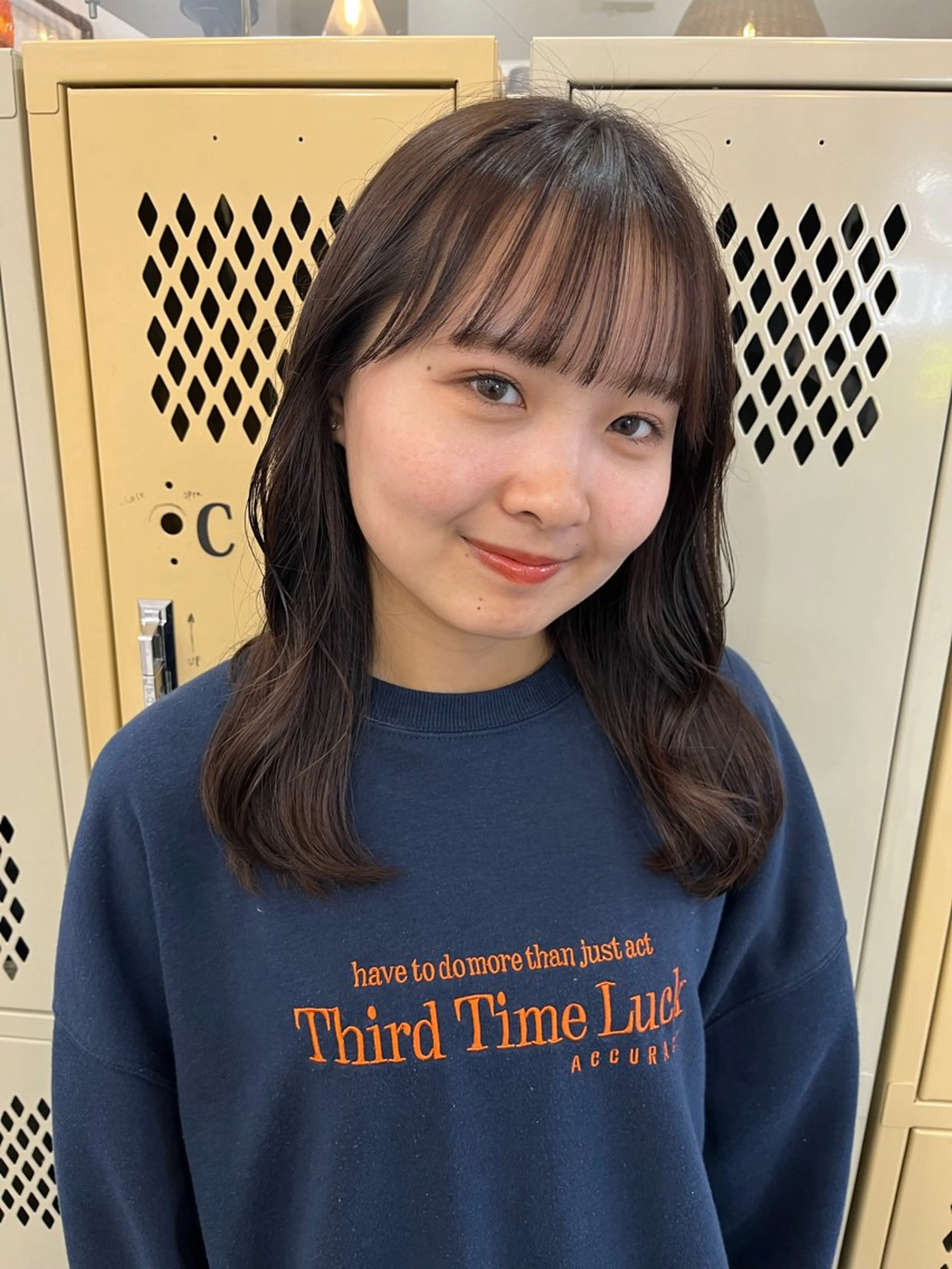 ミディアム カラー カット ヘアカラー トリートメント 🌼sunc HINAMI🌼のヘアスタイル