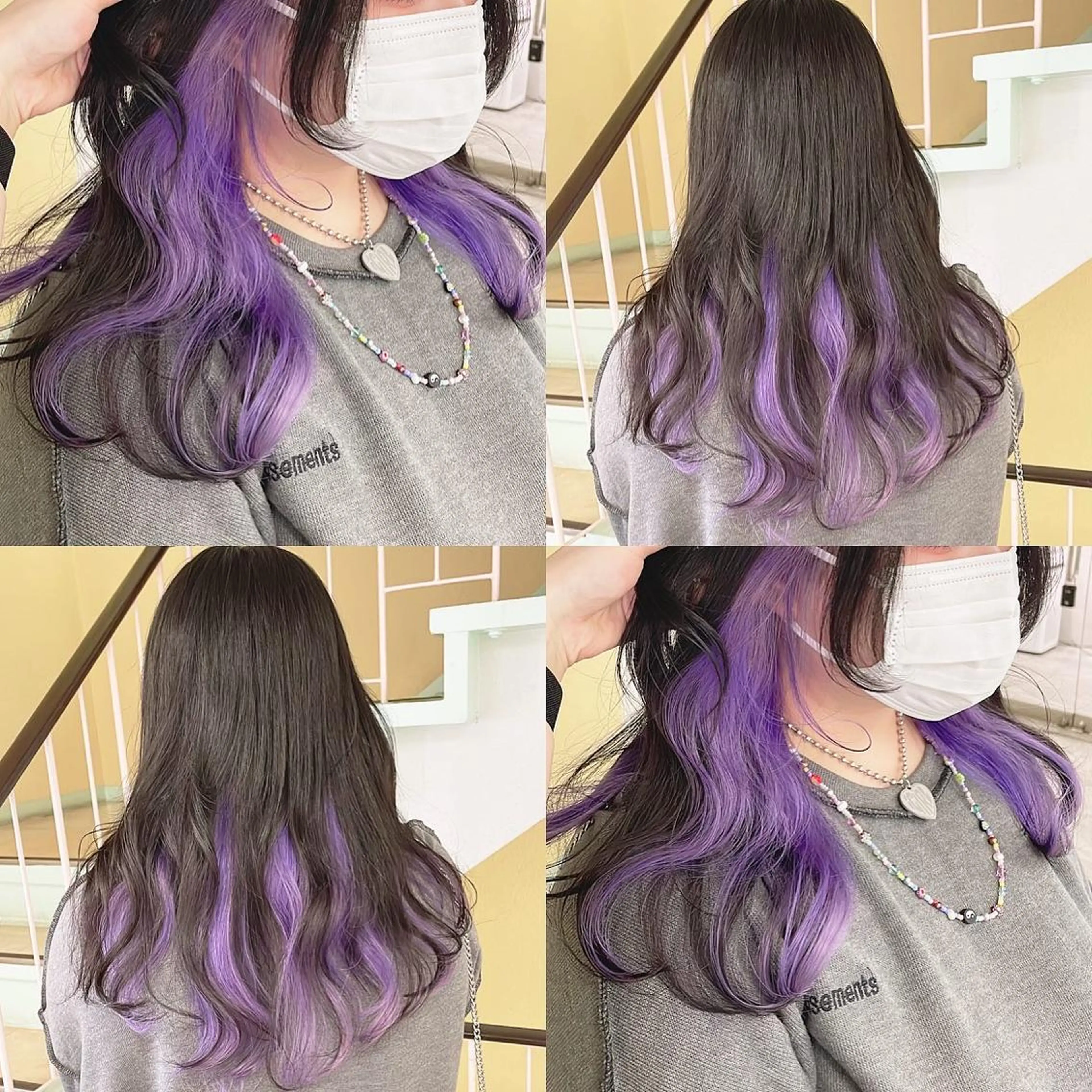 カラー ヘアカラー トリートメント 渋谷:インナーカラー ／🍒エリカ🍒のヘアスタイル