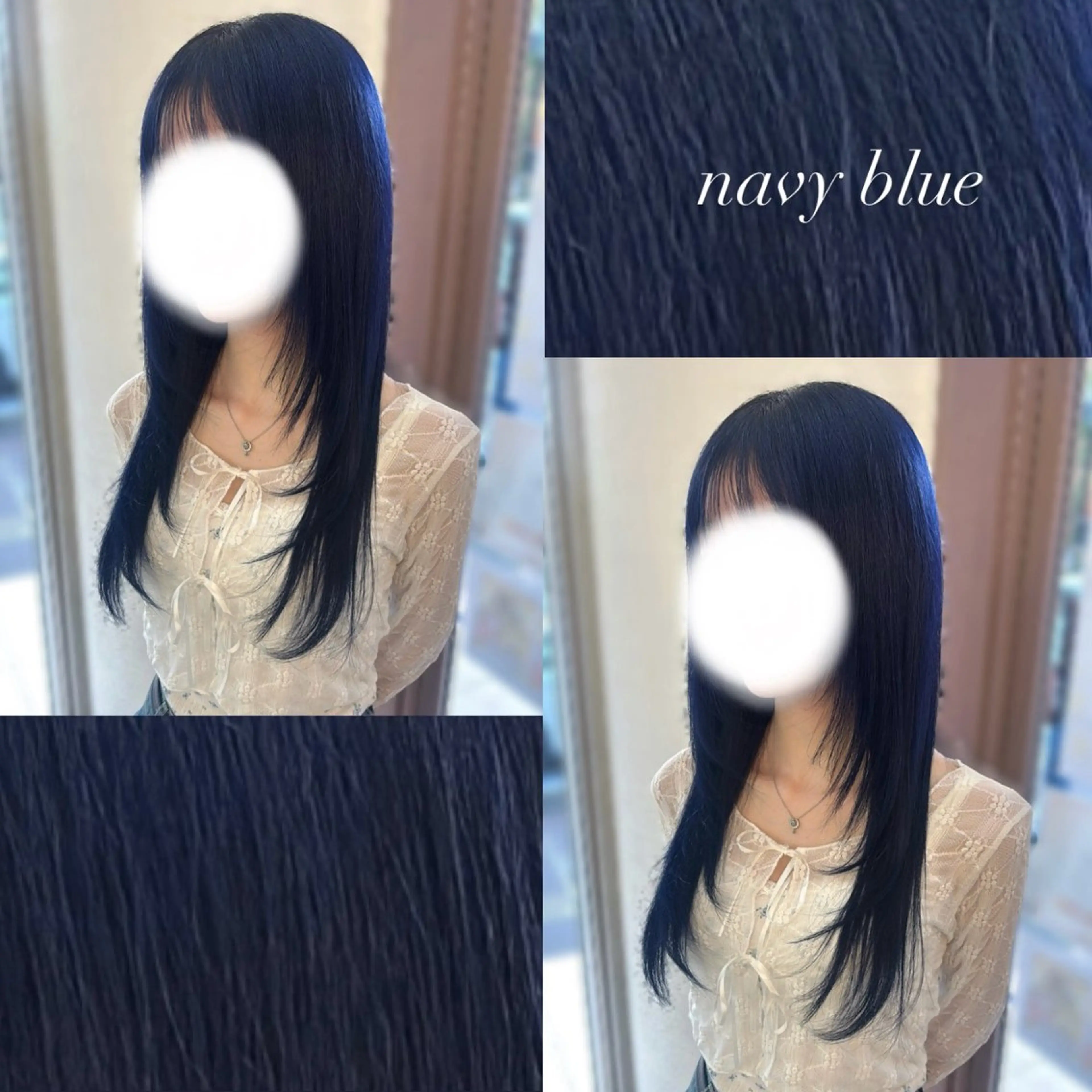 セミロング カラー ブルーカラー ネイビーカラー ヘアカラー トリートメント 伊藤 粹 /浦和/艶カラーのヘアスタイル