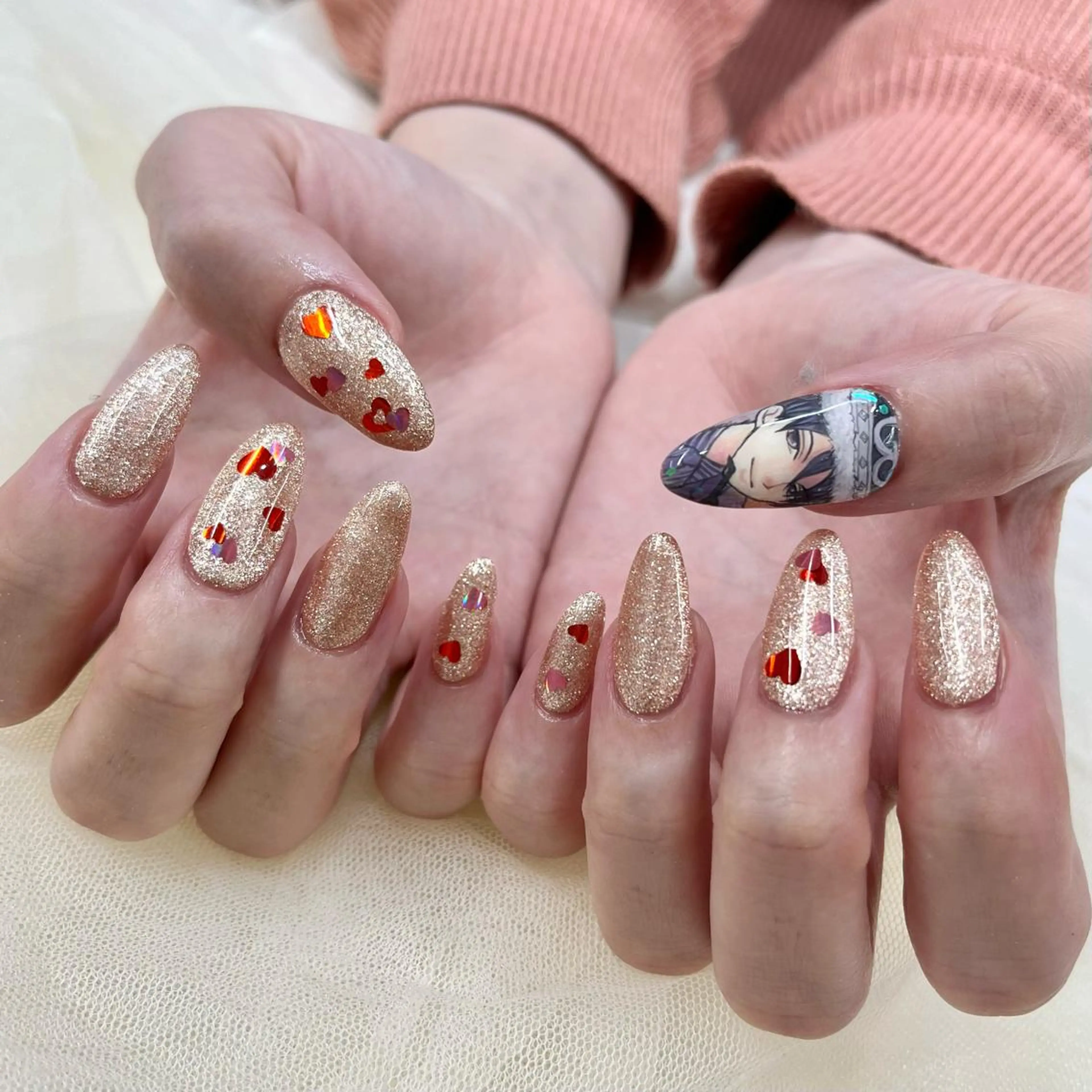 ロング ハンドネイル 池袋痛ネイル Nok. 渡辺のネイルデザイン