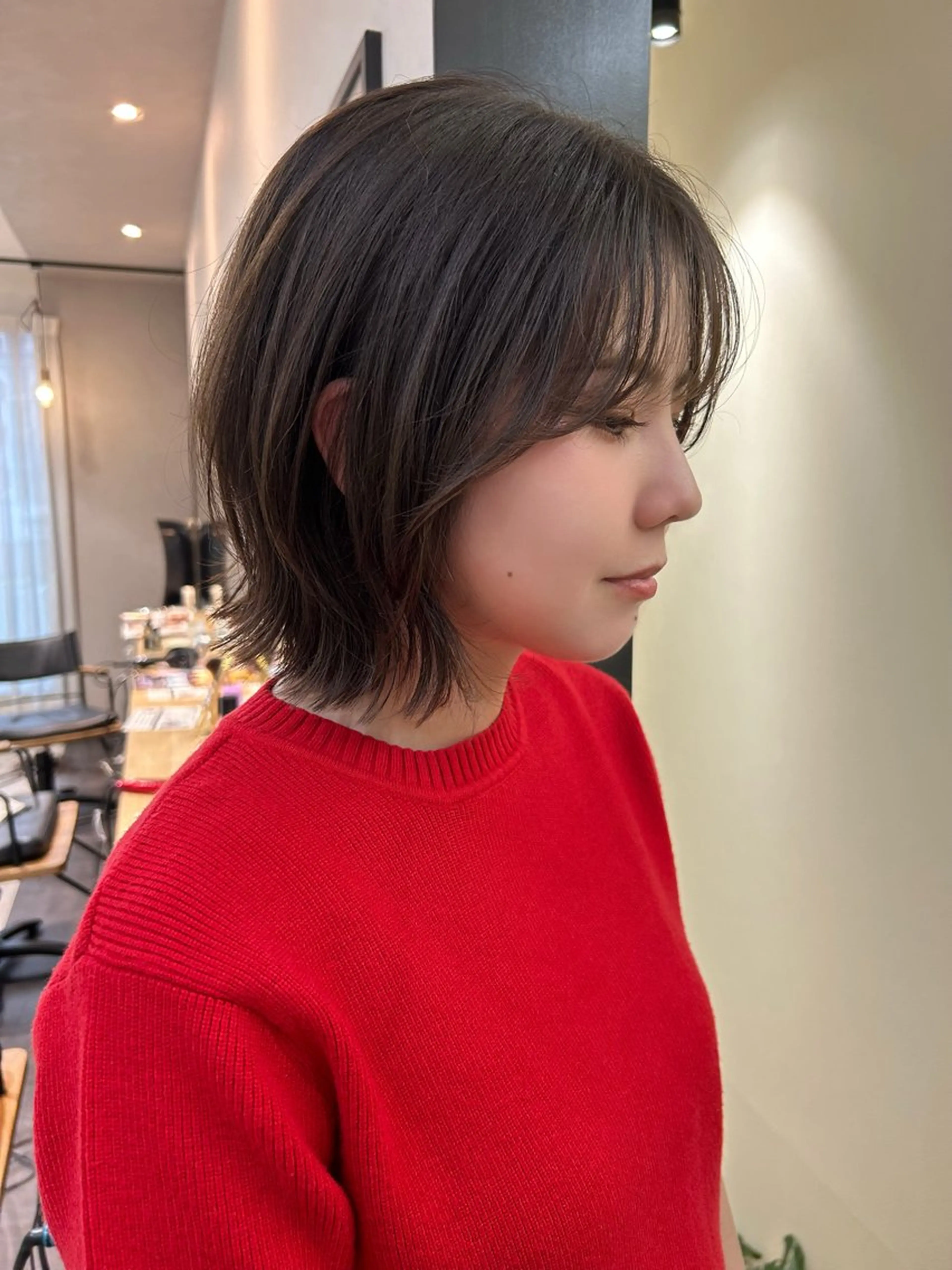 ショート ボブレイヤー ボブ レイヤーカット カット トリートメント hub hair レイヤー/透明感のヘアスタイル