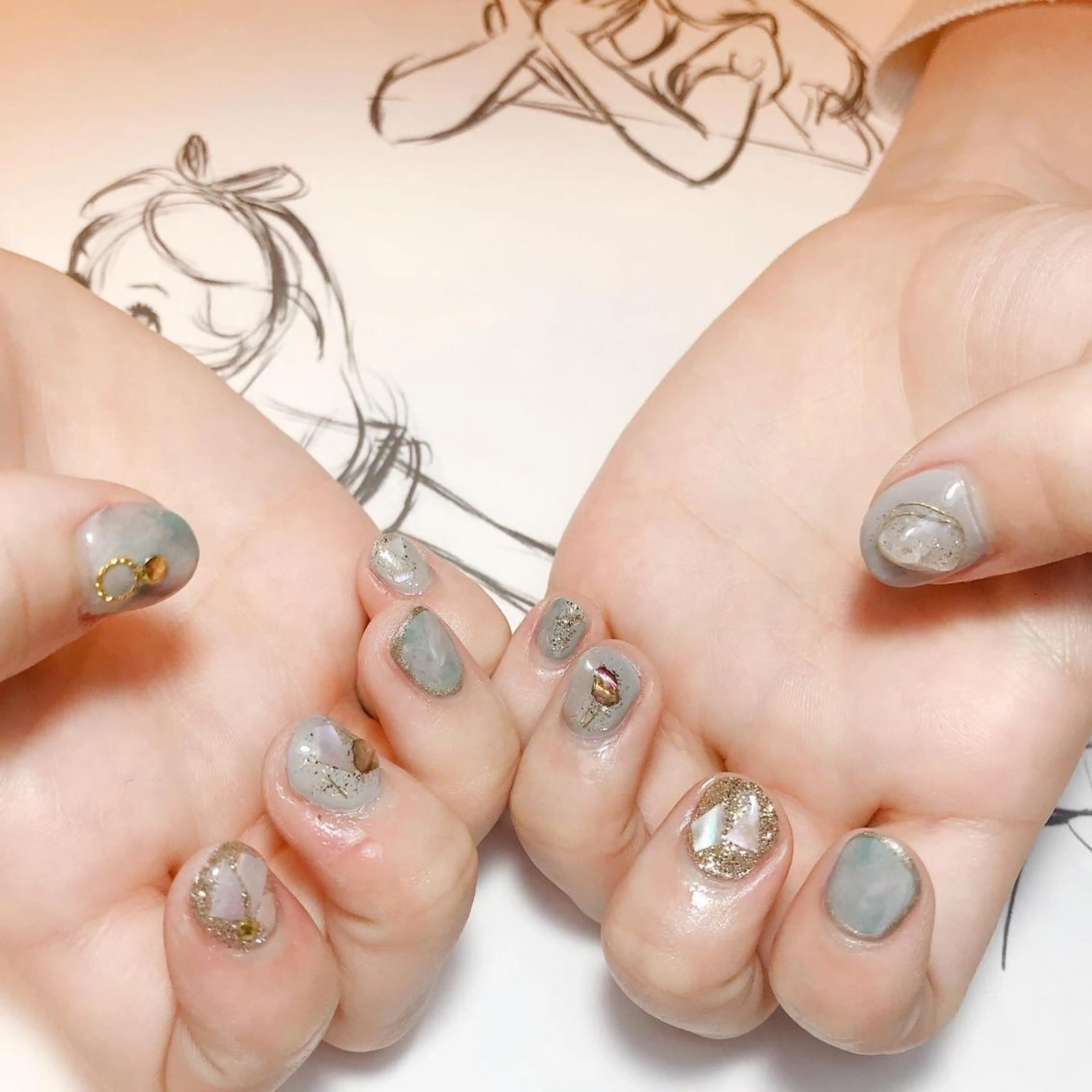 ネイル ニュアンスネイル owlnail /持込みデザイン専門のネイルデザイン