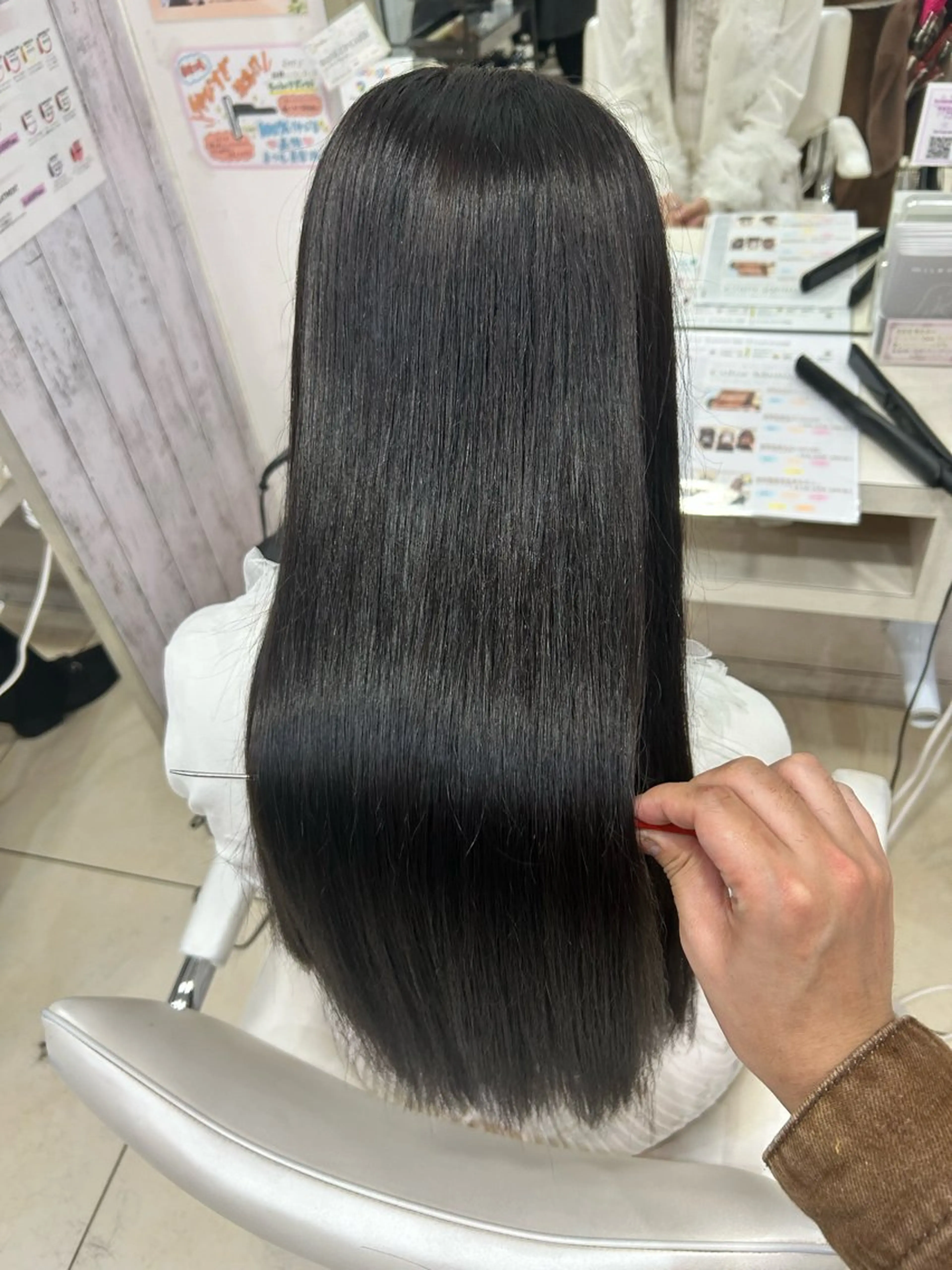 ロング カット ヘアカラー トリートメント 【髪質改善カラー】 瀧田嵐士🇰🇷のヘアスタイル