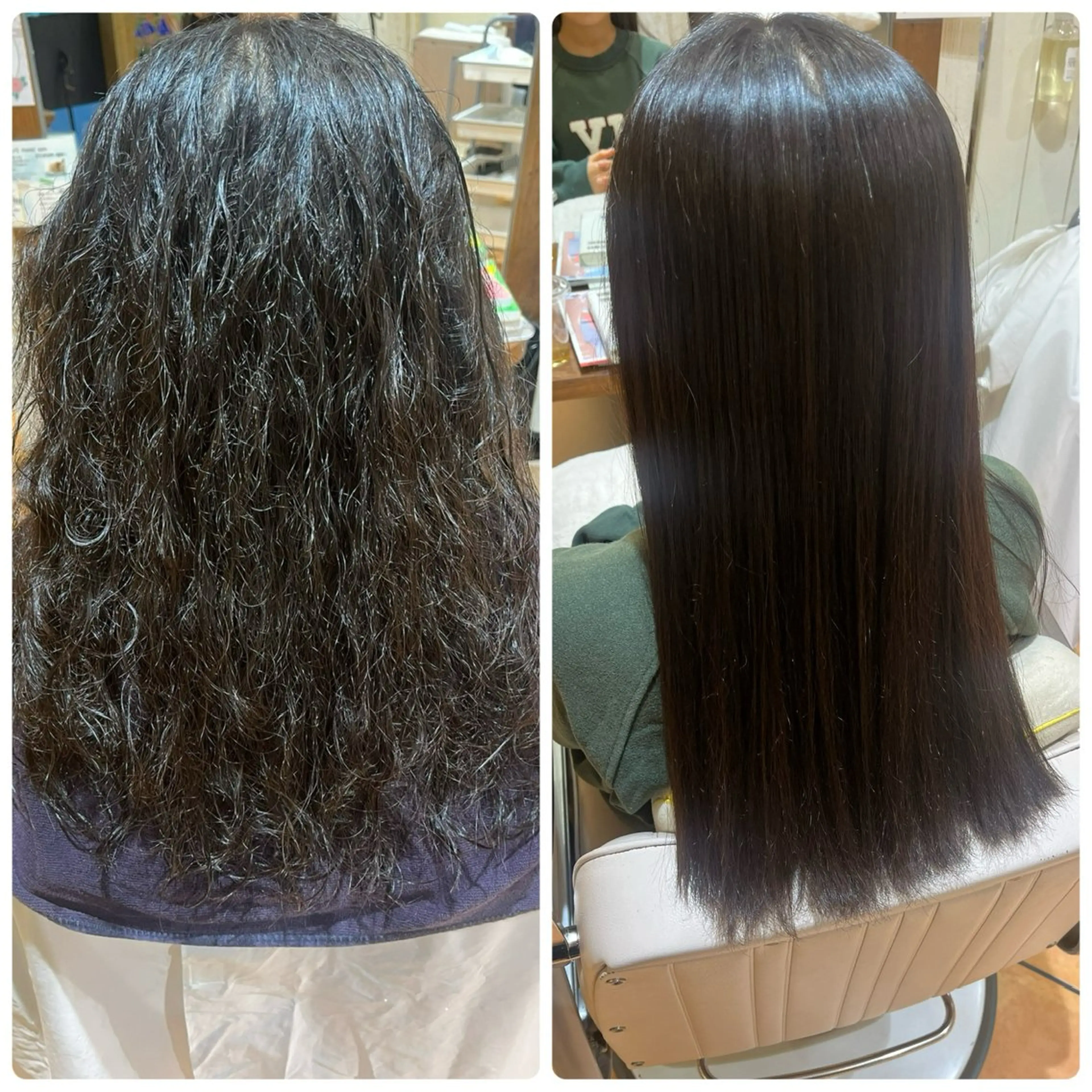 ロング 縮毛矯正 カット 縮毛矯正 トリートメント aruJisu所属・ほそや うらら / モデル募集中🌹のヘアスタイル