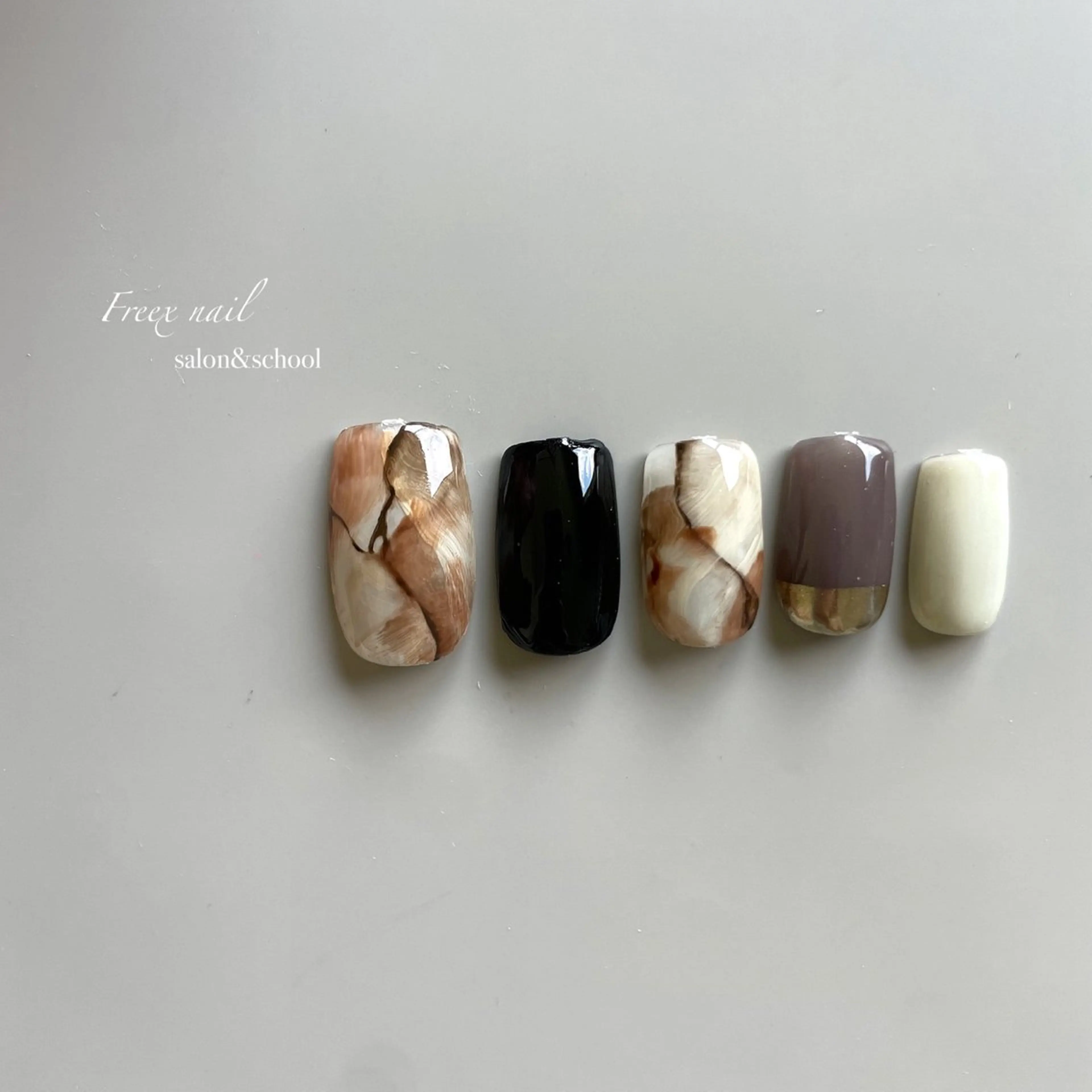 ネイル 大理石ネイル(マーブル) ハンドネイル ハンドケア freex nail /ニュアンス/個性派のネイルデザイン