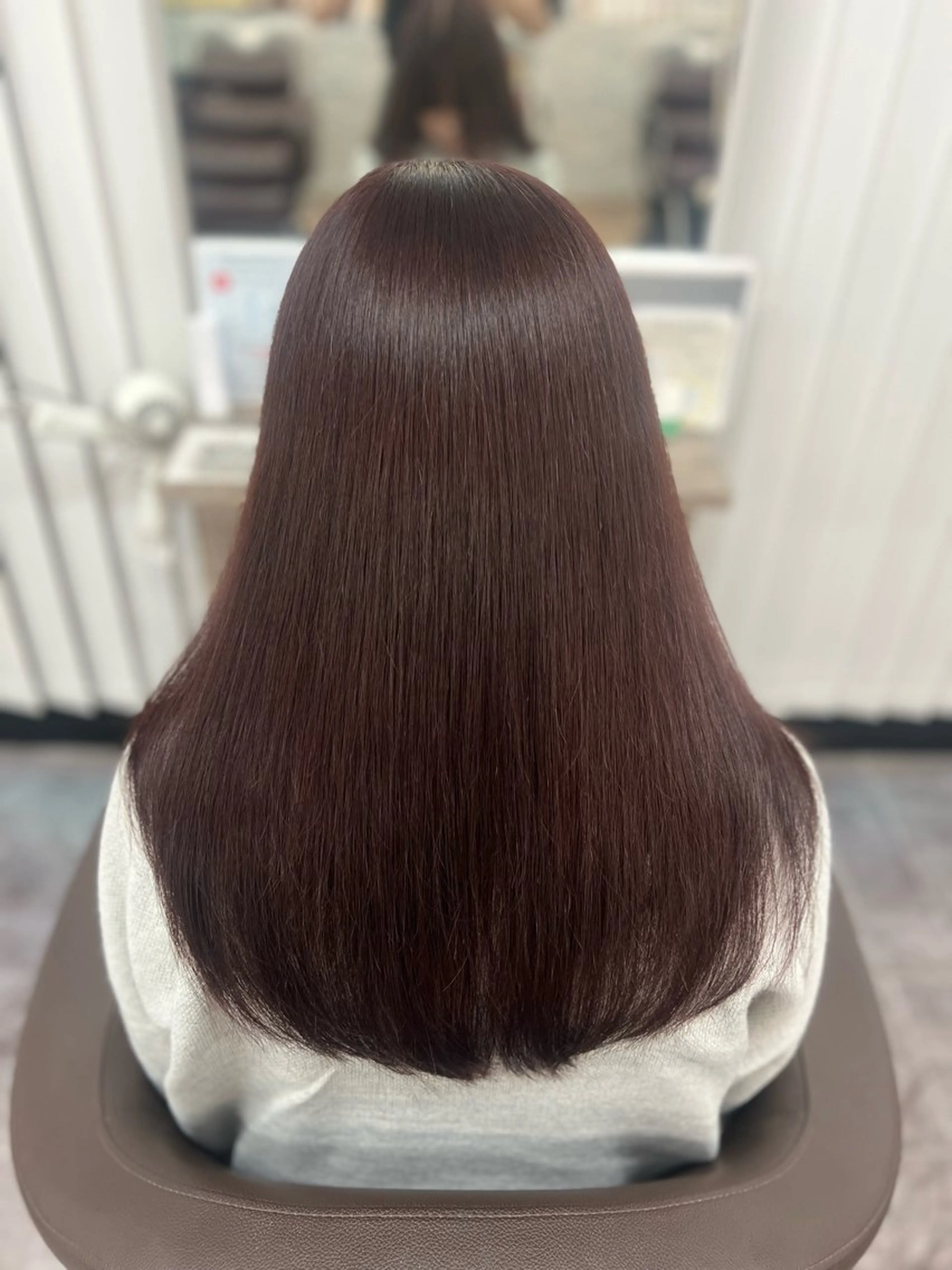 ロング カラー レッドカラー あやの/ Jr.スタイリストのヘアスタイル