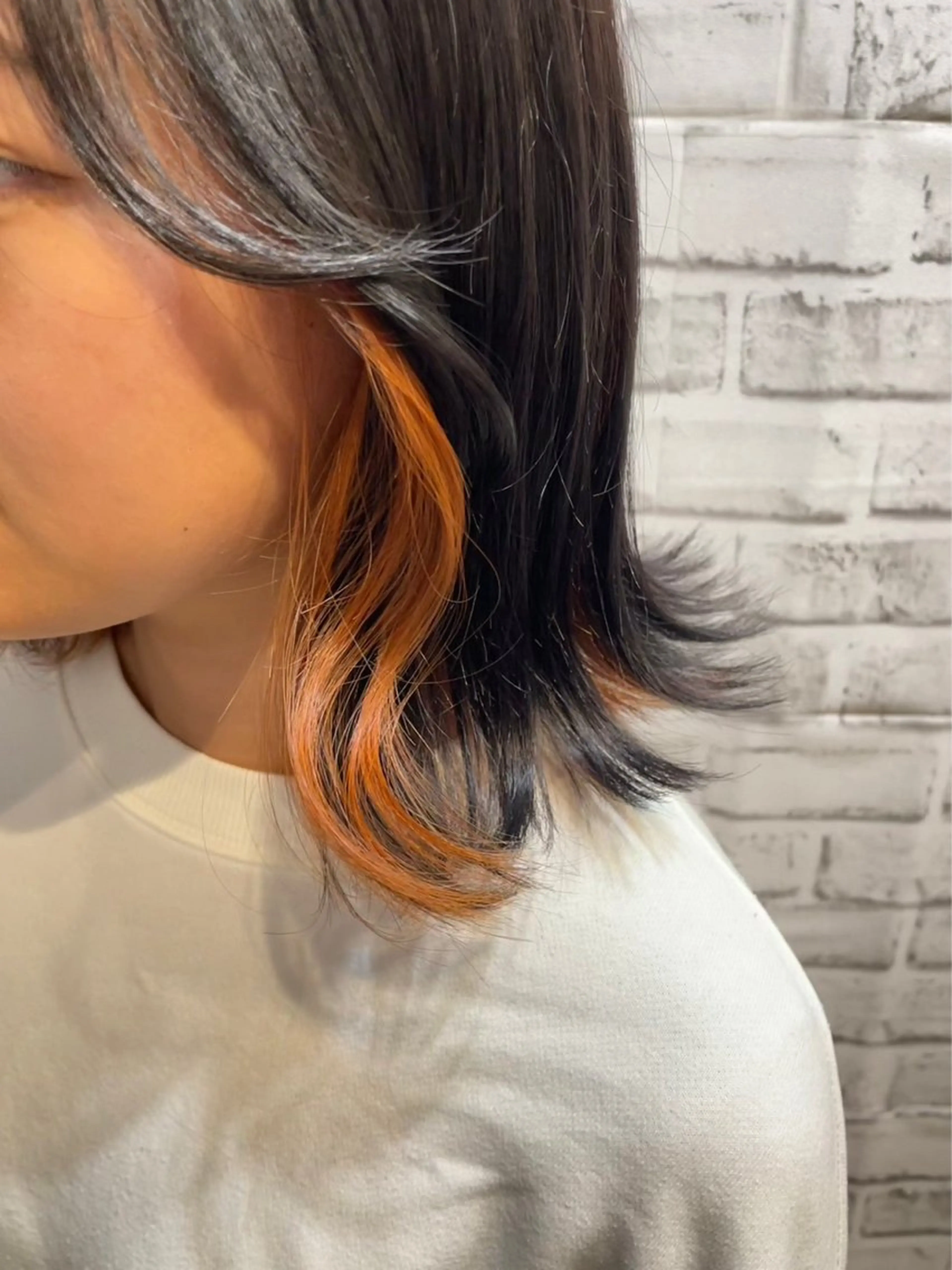 カラー オレンジ MICHIRU 🐈‍⬛💞のヘアスタイル