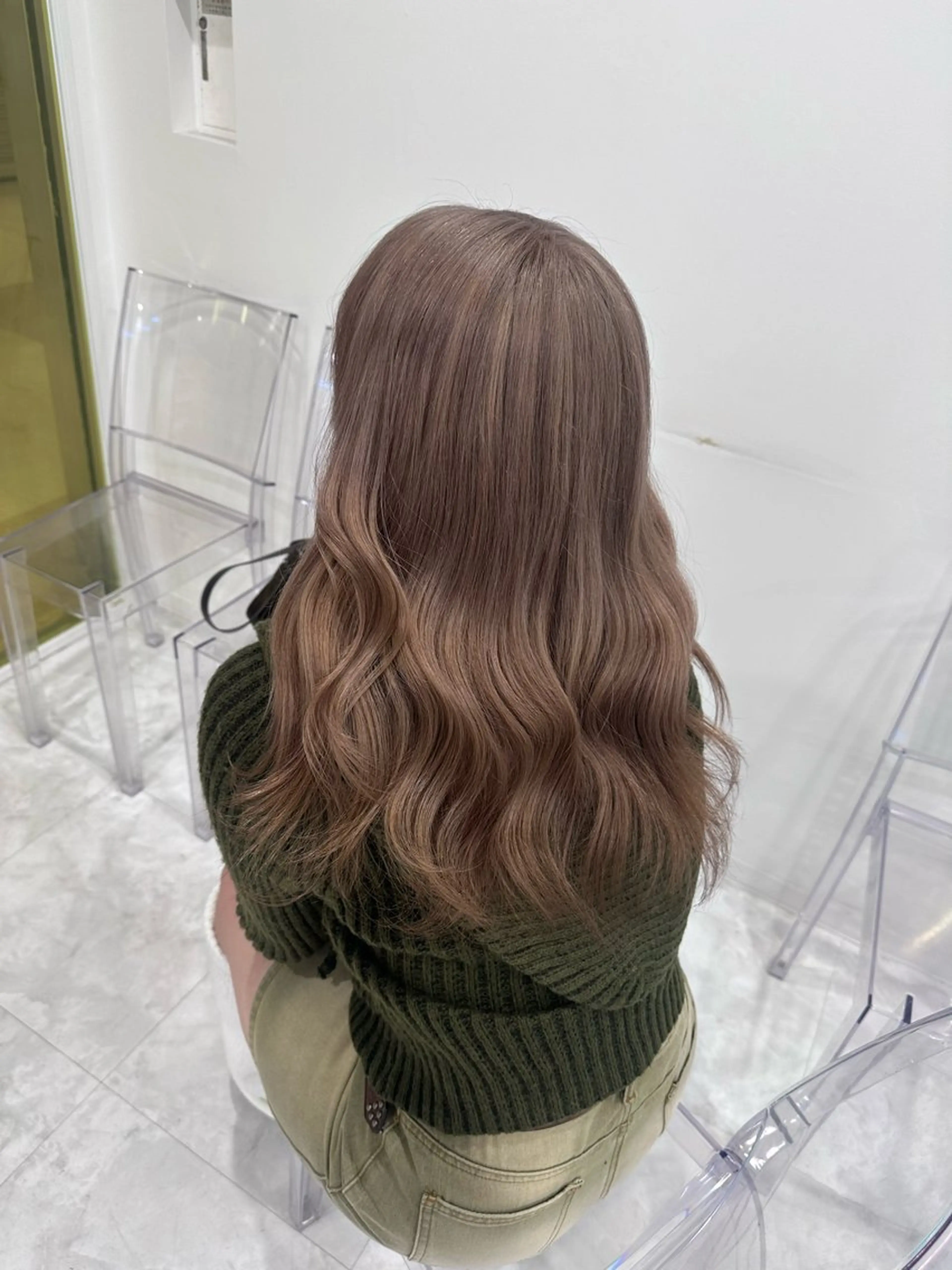 セミロング カラー ブリーチ ケアブリーチ ♡ダブルカラー特化♡ miyuのヘアスタイル