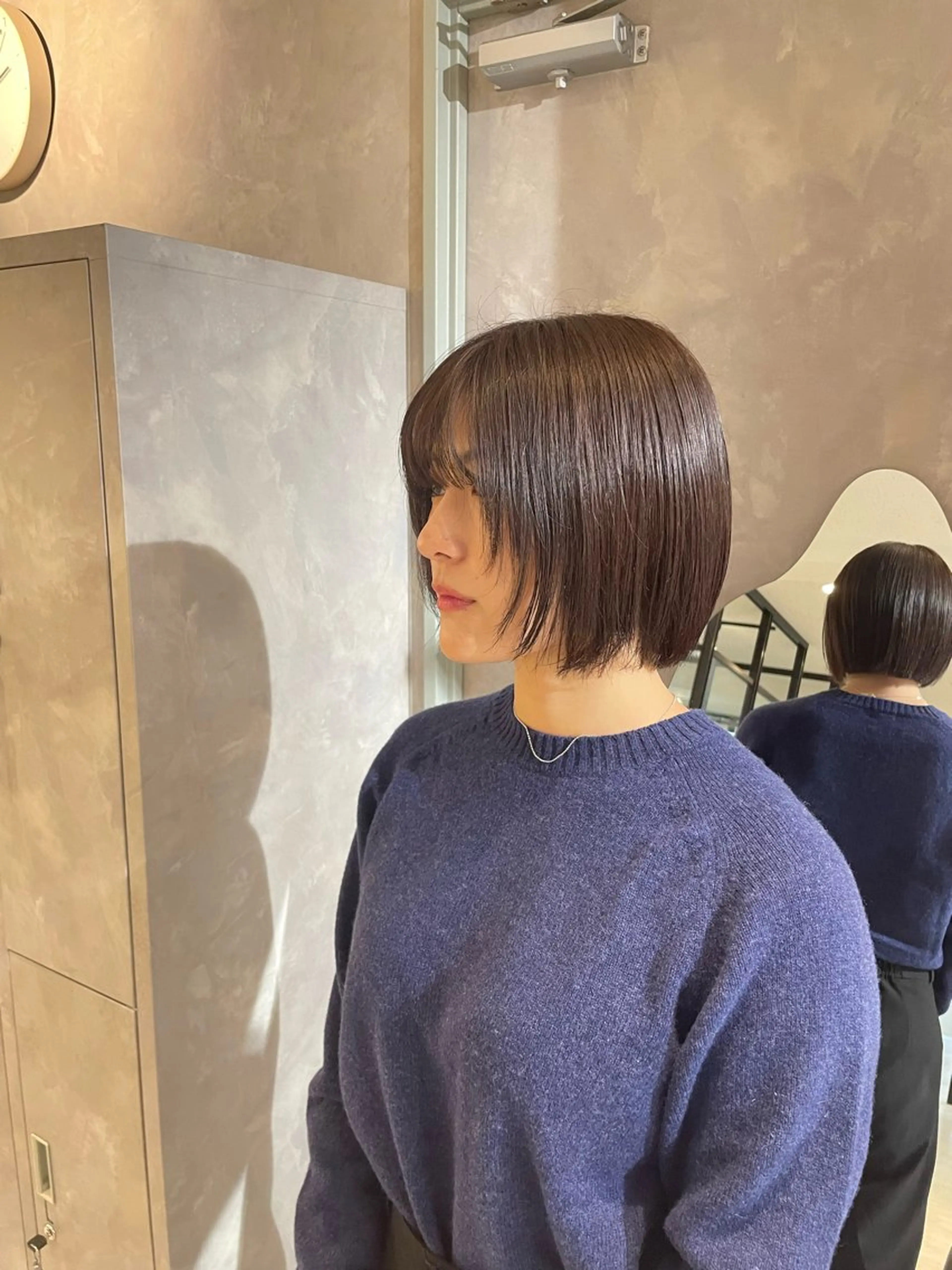 ショート ボブレイヤー ボブ 伸ばしかけ レイヤーカット tocca千葉店 /せりなのヘアスタイル