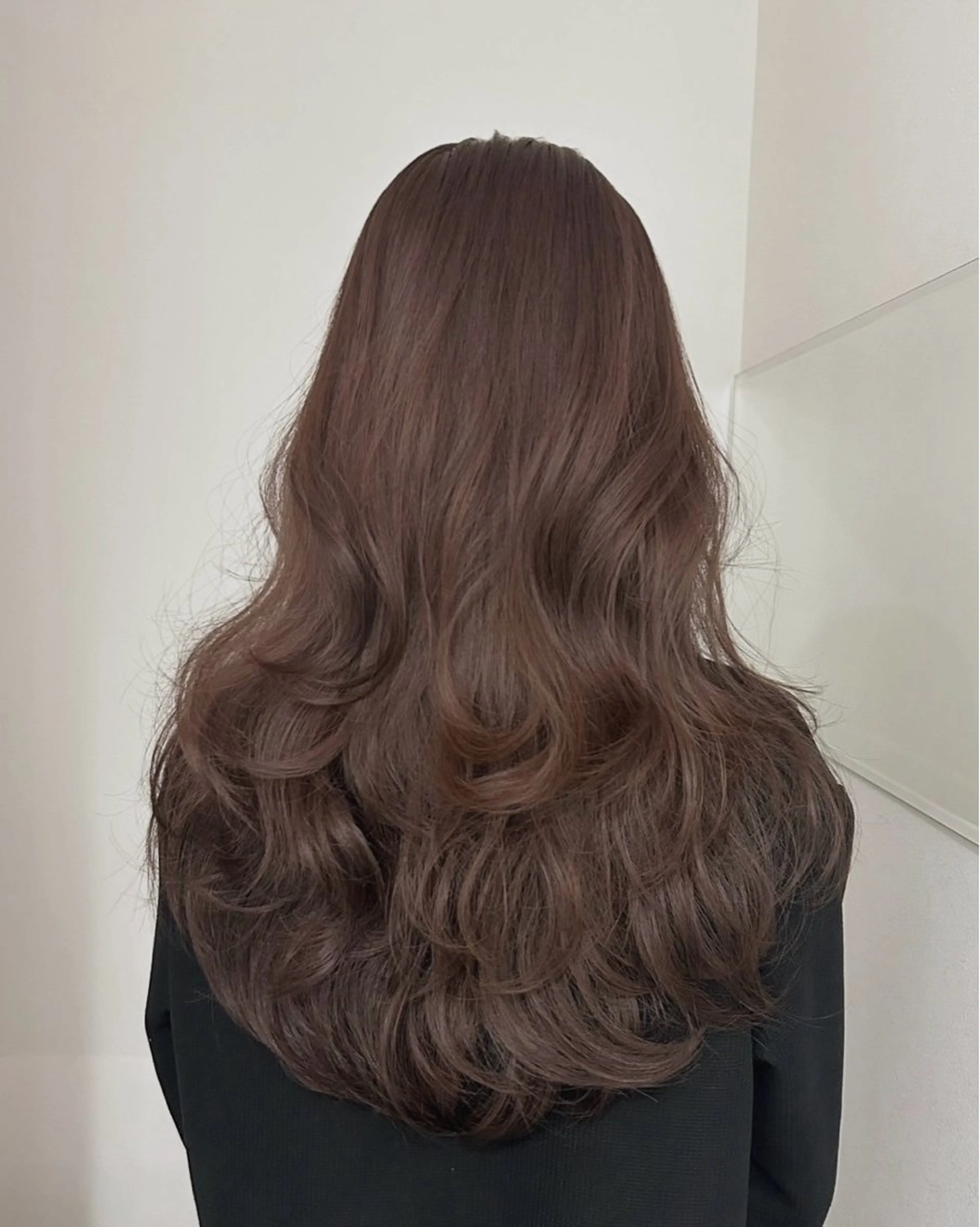 ロング カラー ヘアカラー トリートメント ヘアセット グレージュ/ベージュ /経堂/sana🌱のヘアスタイル