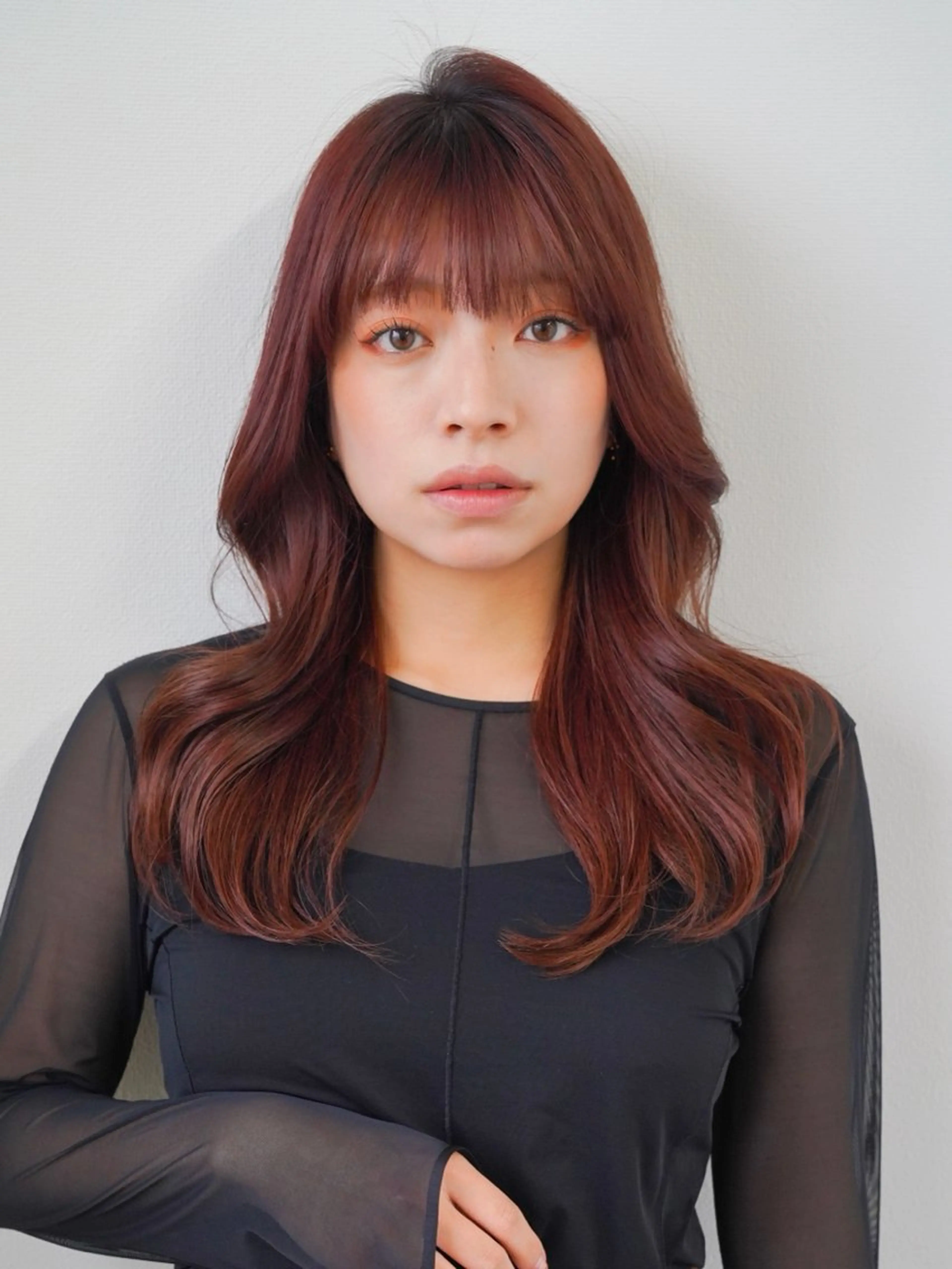 ロング カラー 透明感カラー🫧 幕内梨乃亜のヘアスタイル