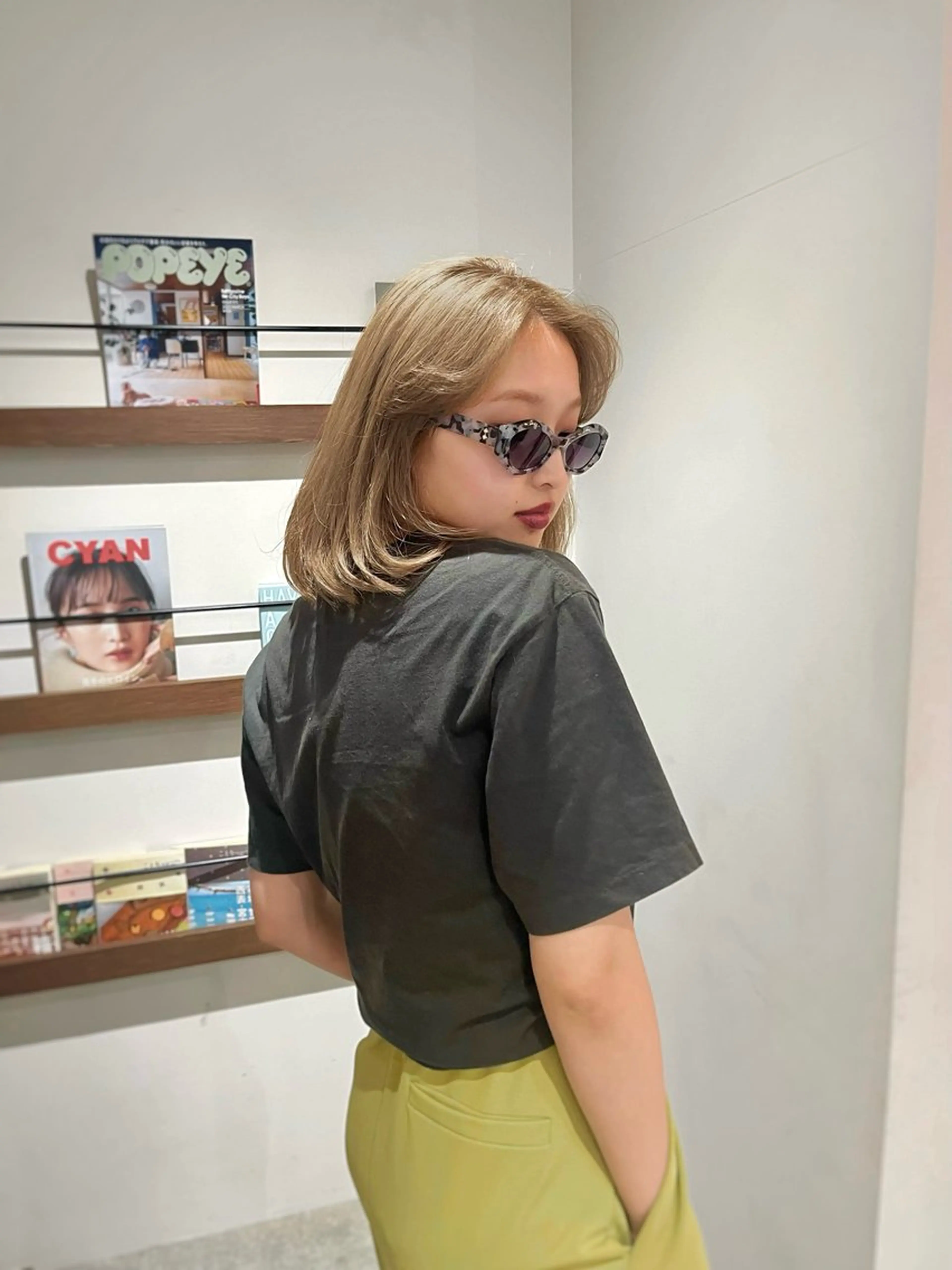 カラー 渡邊 百咲のヘアスタイル