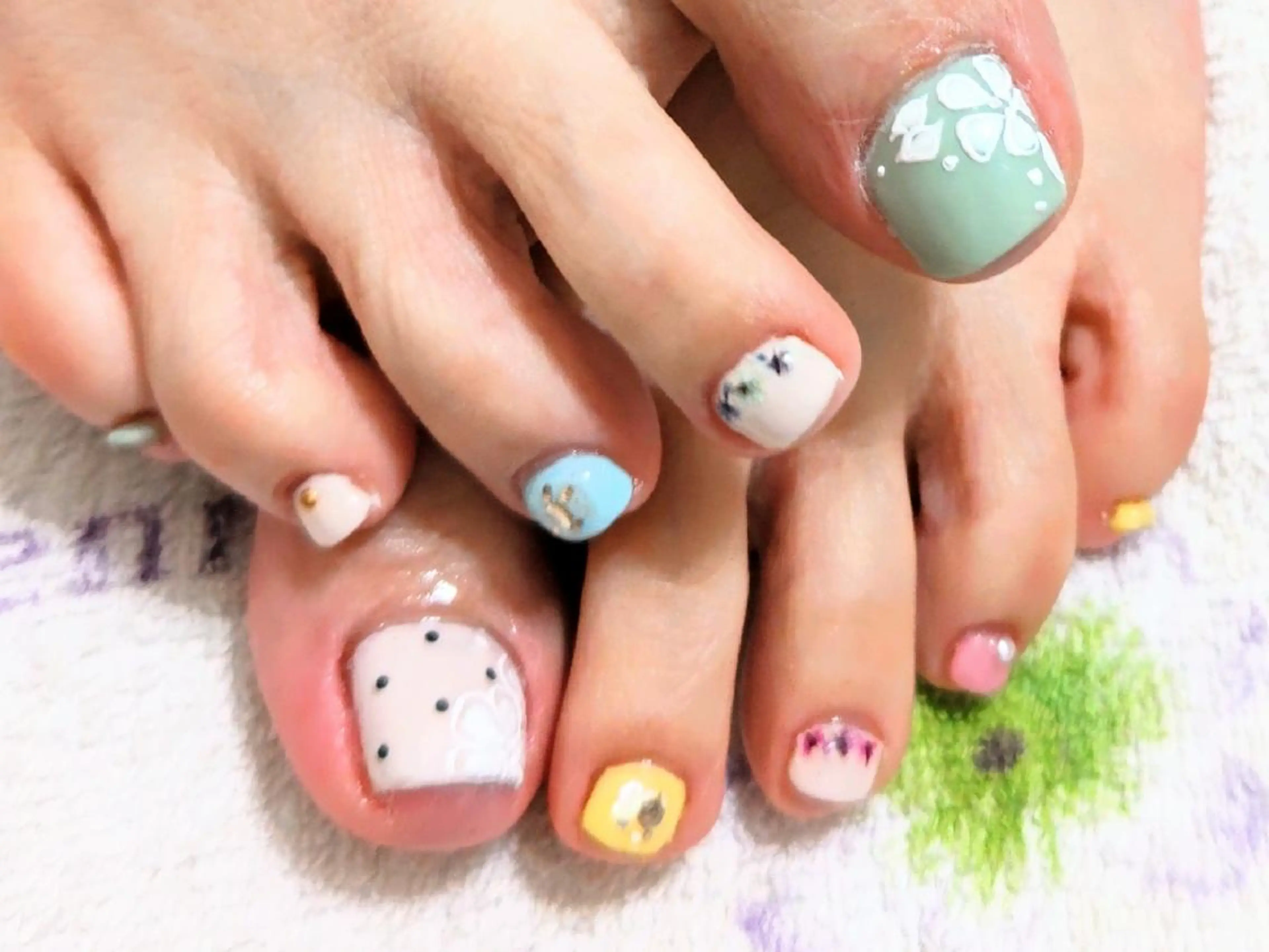 ネイル アートネイル フットネイル ジェルネイル あんきち    のネイルデザイン