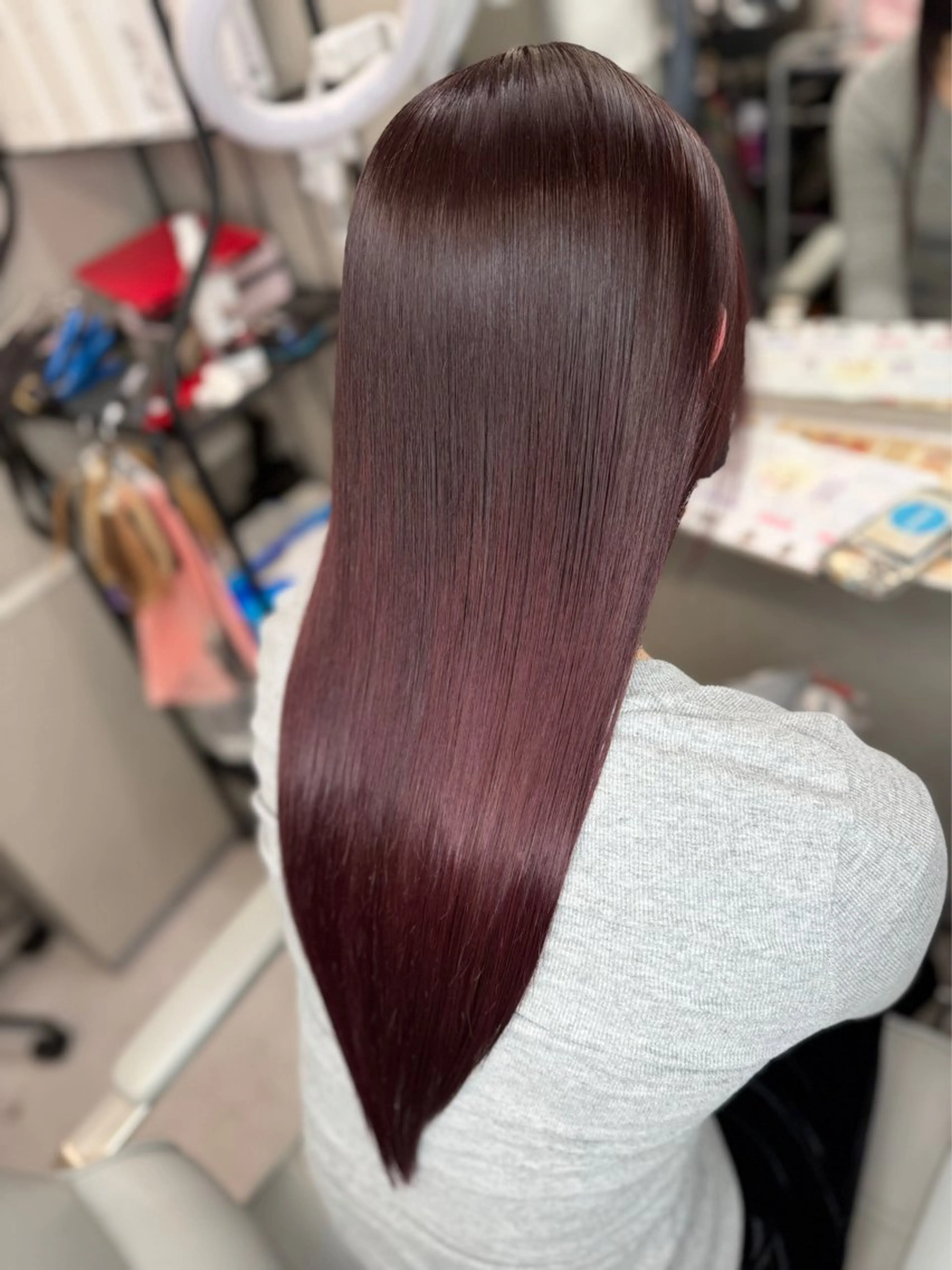 セミロング 髪質改善 カット ヘアカラー トリートメント 今井 勝也のヘアスタイル