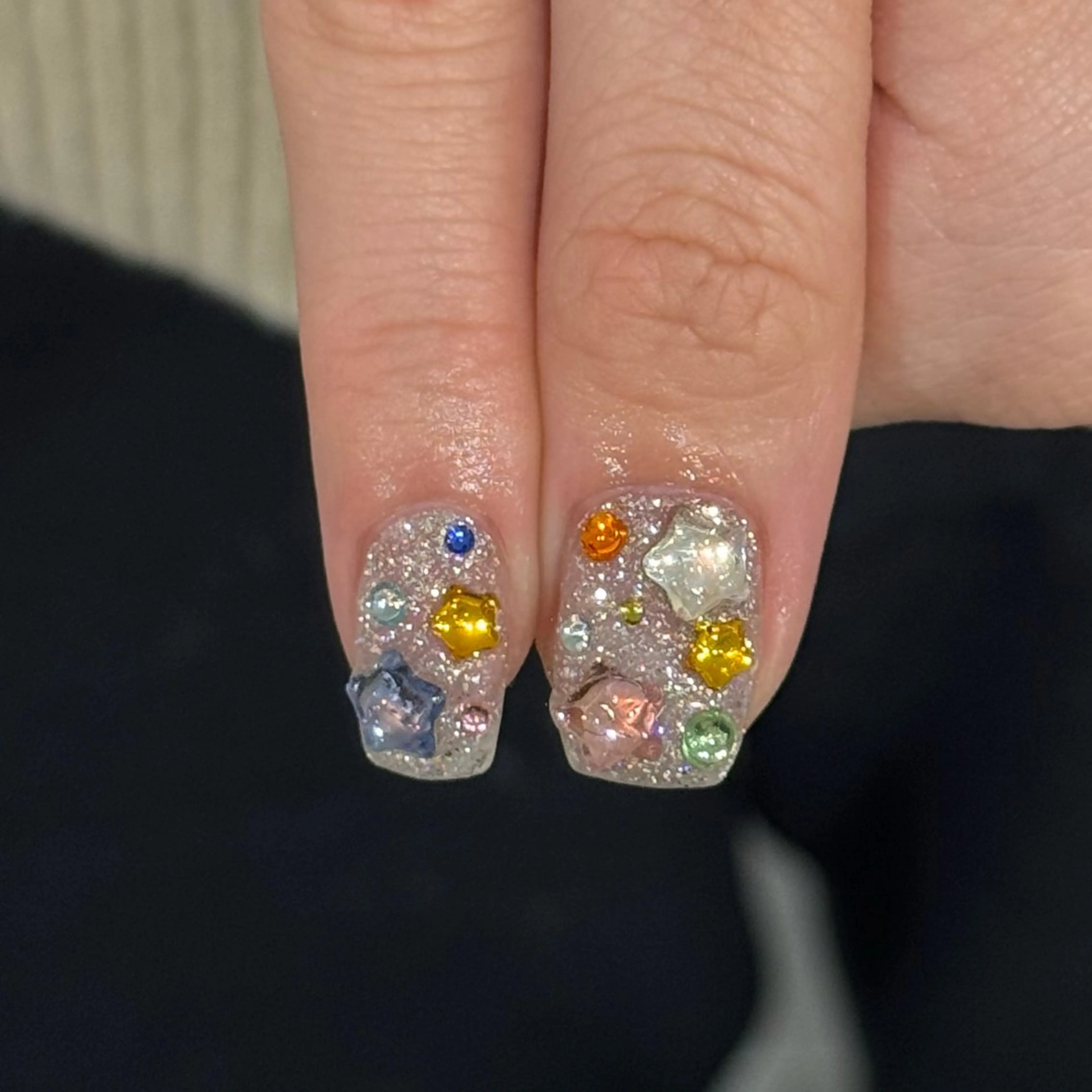 ネイル ラメ(グリッター) tiffin Amiriのネイルデザイン