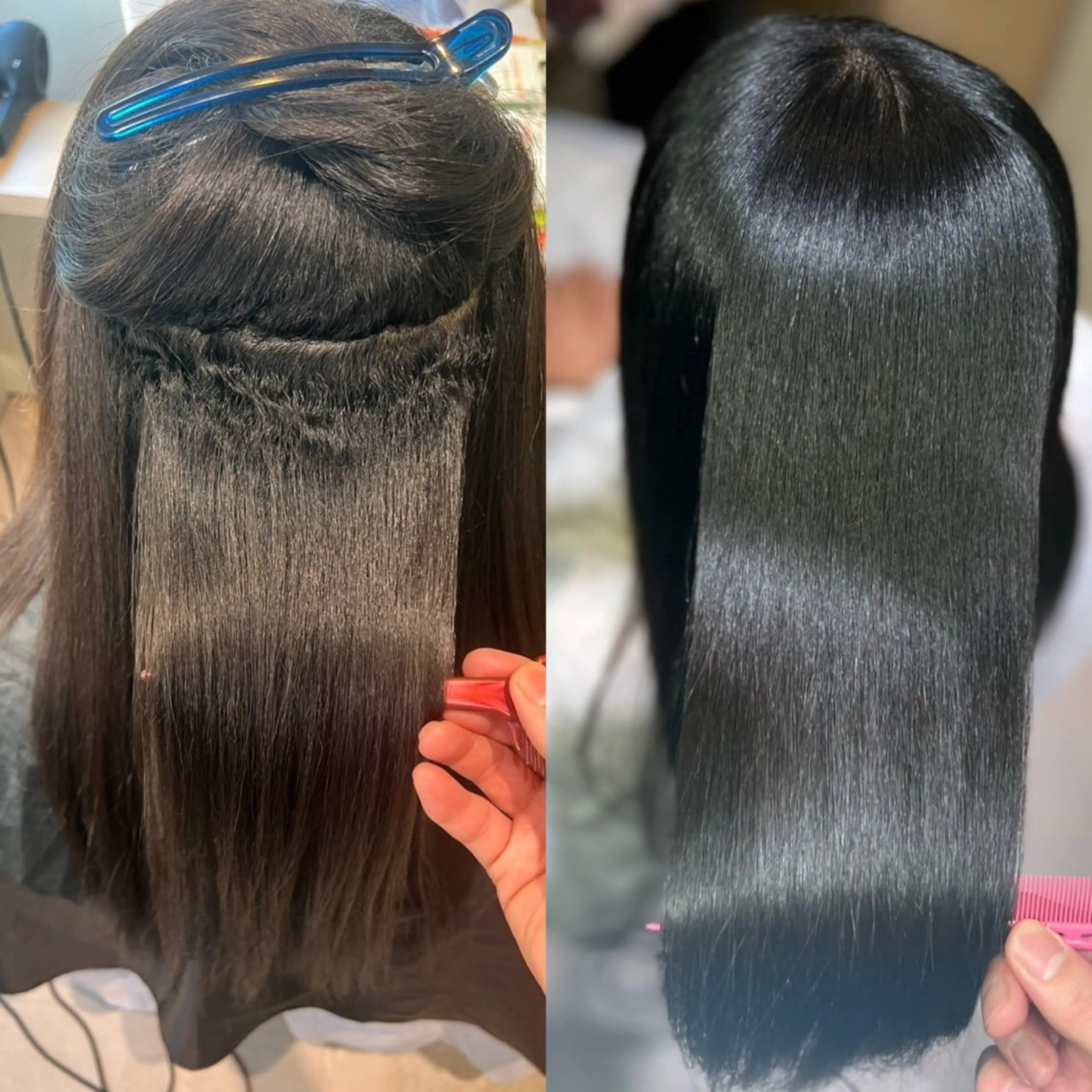 セミロング 伸ばしかけ 縮毛矯正 縮毛矯正 金山/自然な縮毛矯正 藤井雄太のヘアスタイル