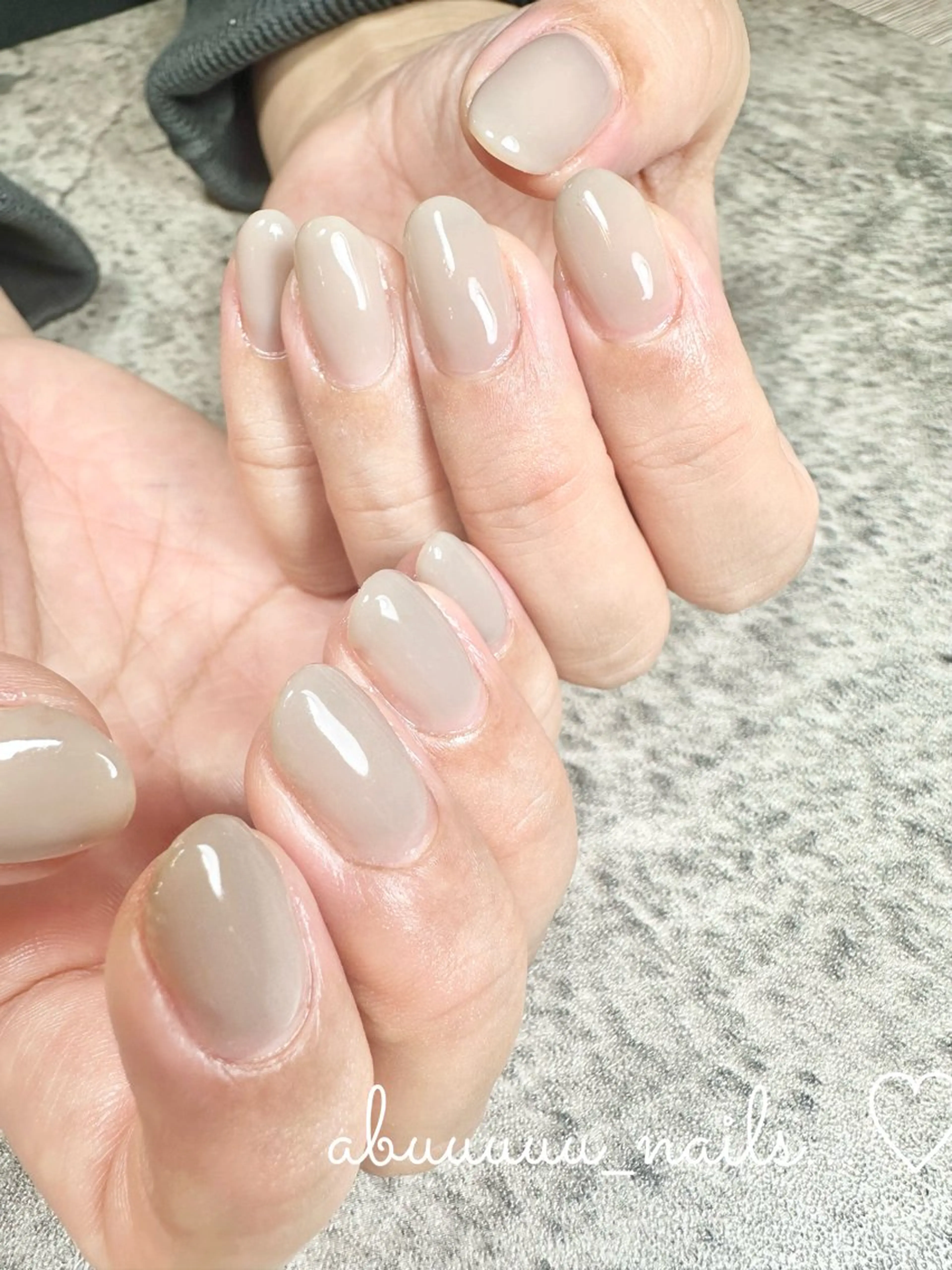 ネイル ワンカラーネイル abuuuuu nailsのネイルデザイン