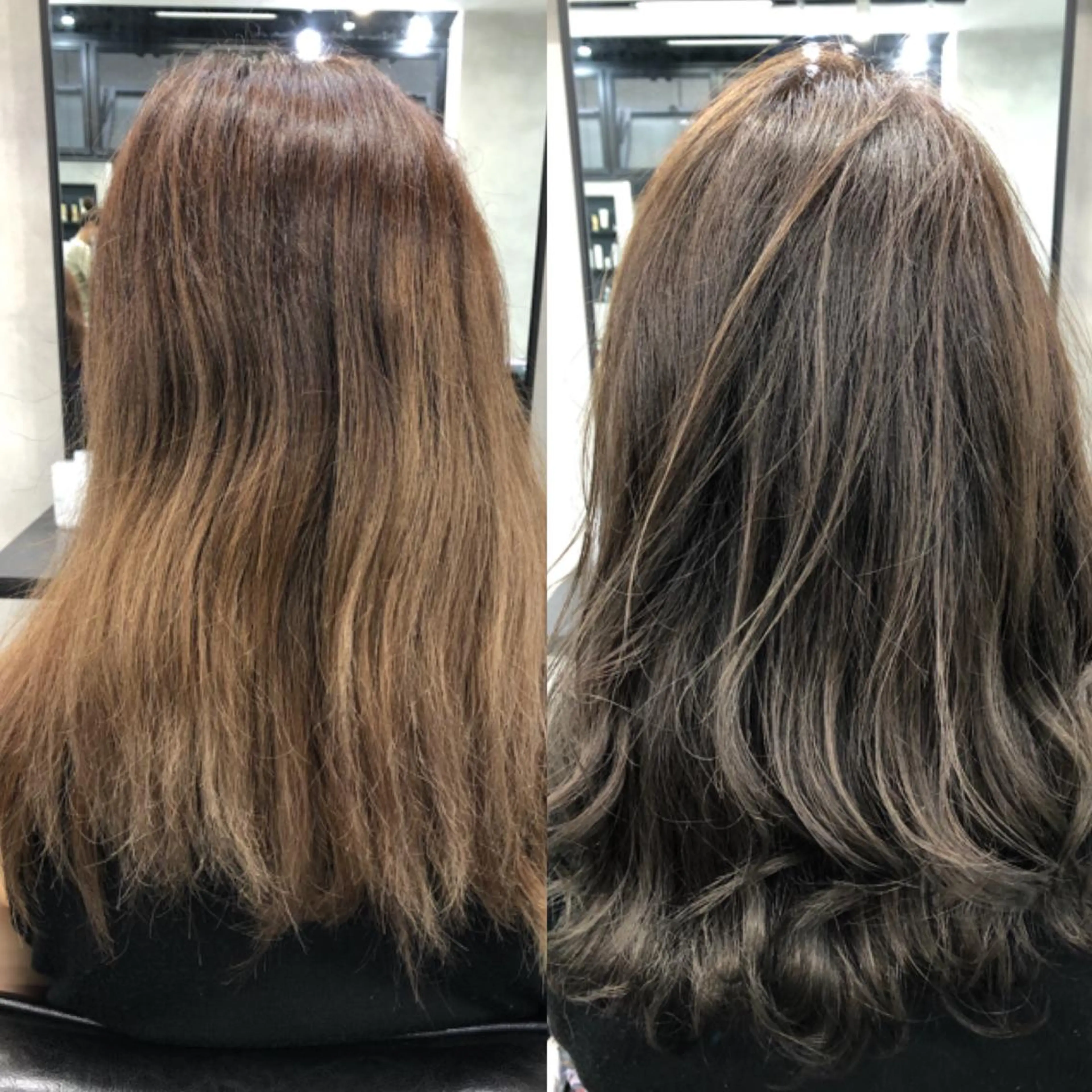 セミロング カラー ベージュカラー オリーブベージュ レイヤー×髪質改善✨ 渋谷/佐藤侑哉のヘアスタイル