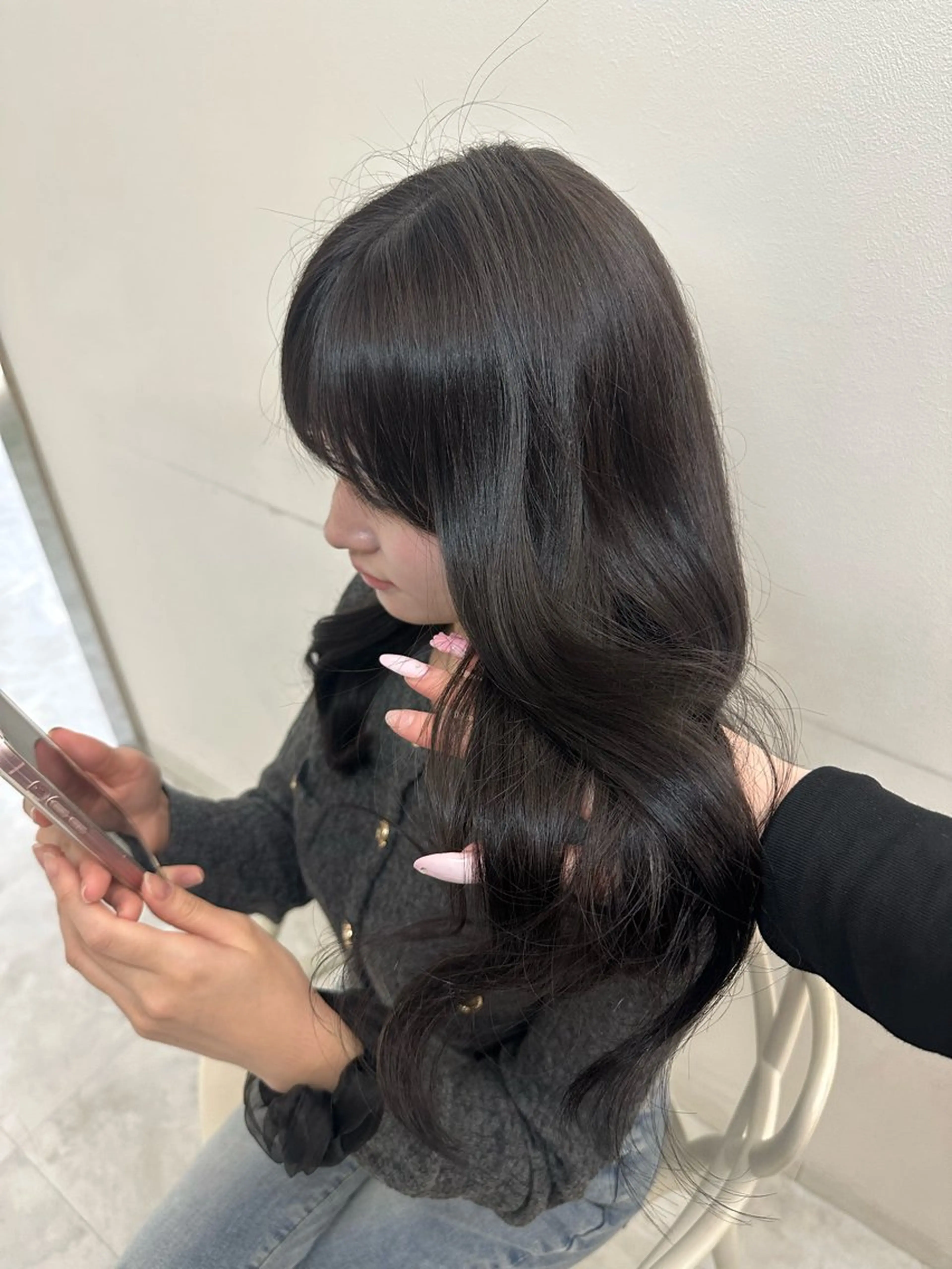 セミロング カラー ヘアアレンジ カット ヘアカラー 大人っぽ中韓レディ ヘア🤍MAOのヘアスタイル