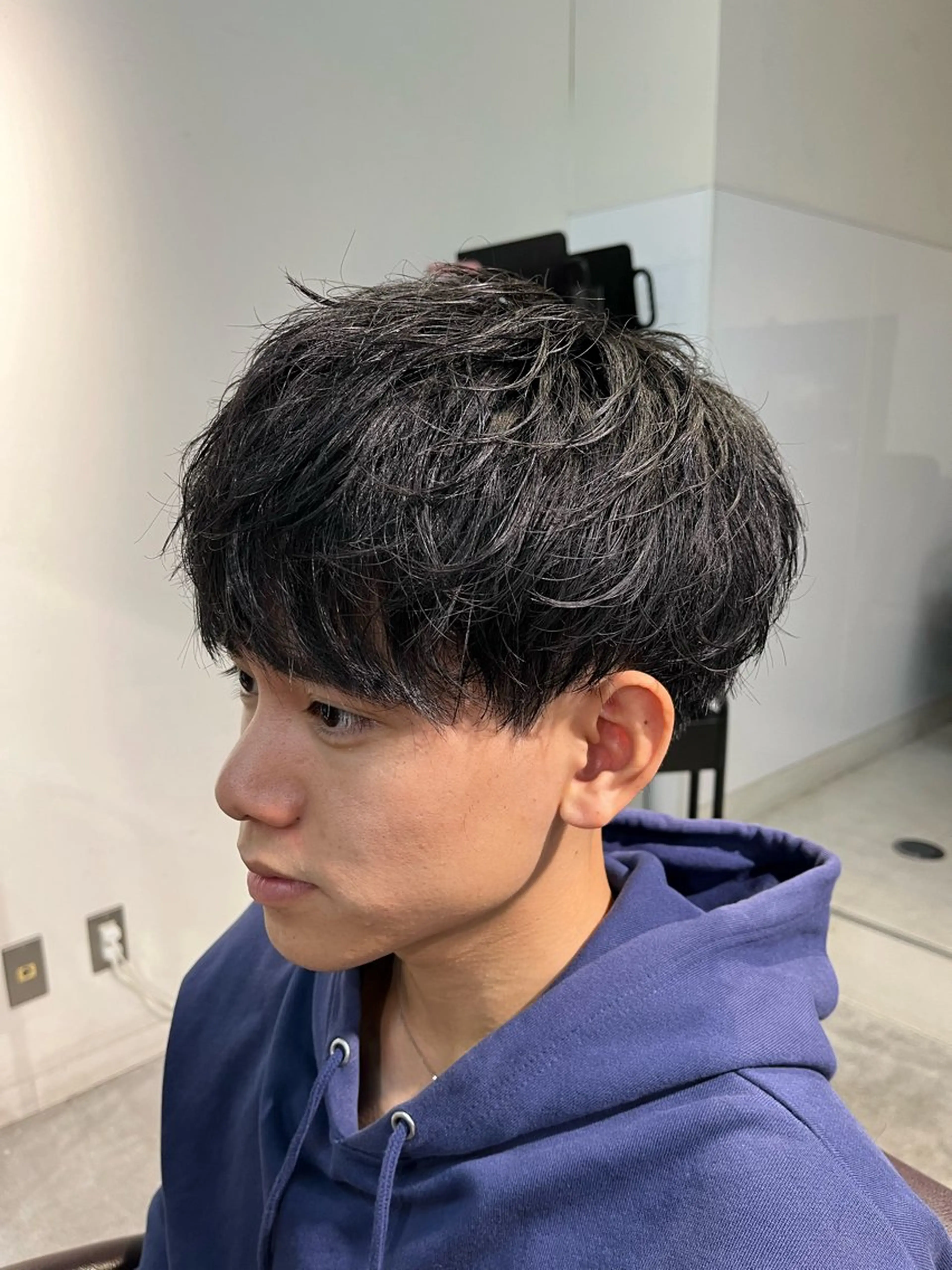 メンズ カット フェザーパーマ🌙 毛流れ yuzukiのヘアスタイル