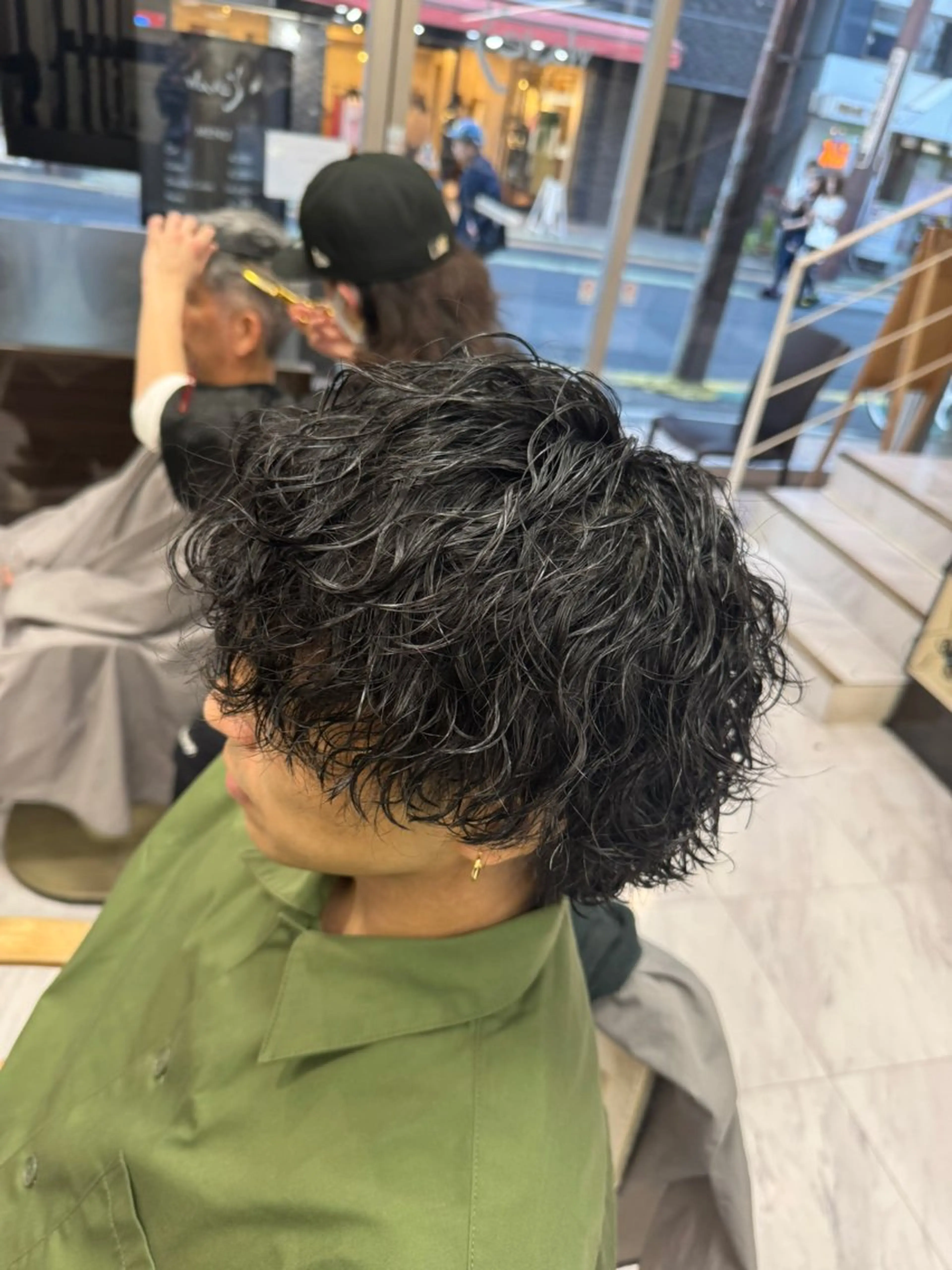 パーマ メンズ カット パーマ トリートメント 目黒 碧人のヘアスタイル