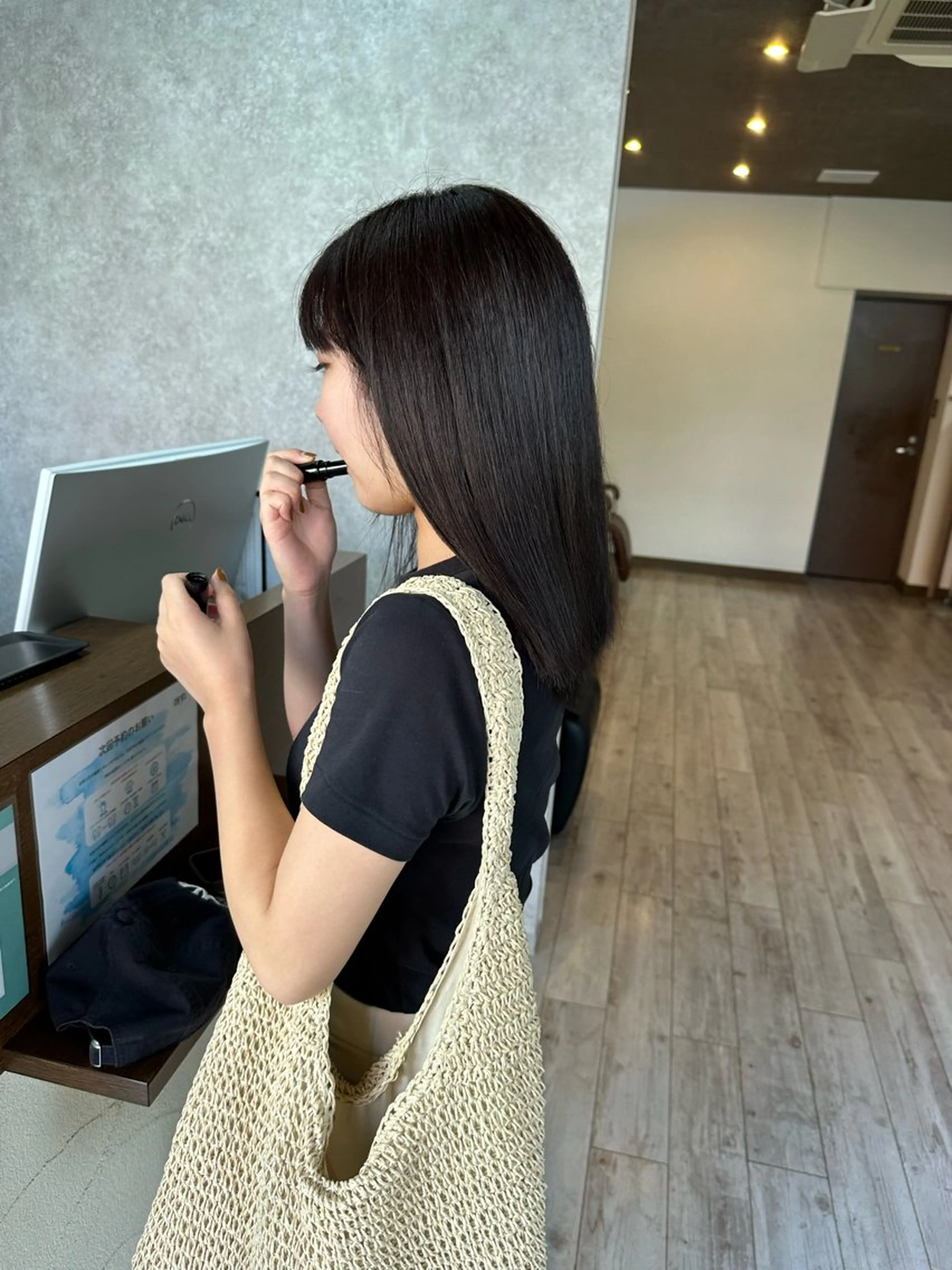 セミロング カラー ショコラグレージュ グレージュ カット ヘアカラー レイヤー/高橋 みく /池下/千種のヘアスタイル