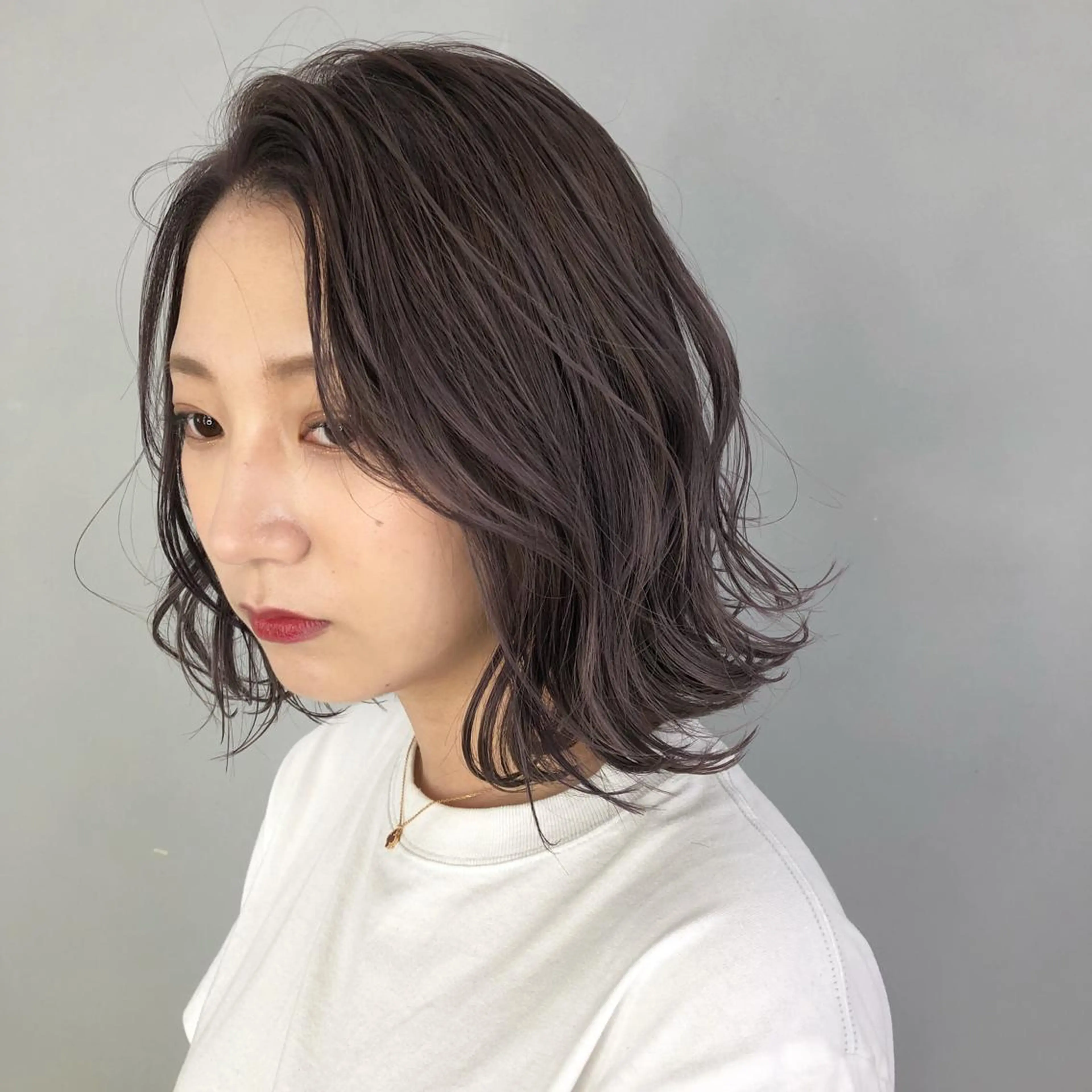 ミディアム 低ダメージパーマ ケアパーマ/武田明大のヘアスタイル