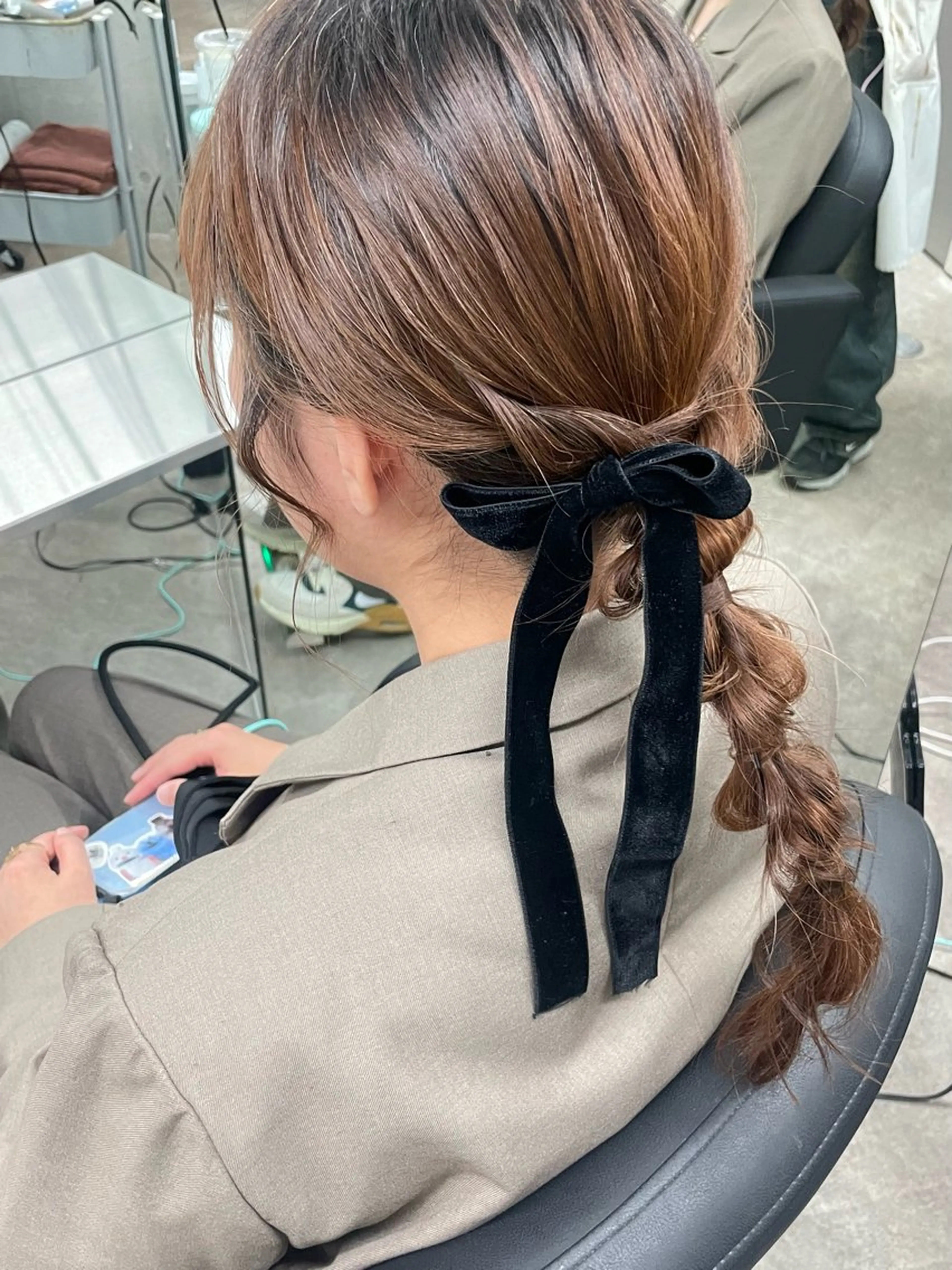 ヘアアレンジ ヘアセット 速水 ゆきののヘアスタイル