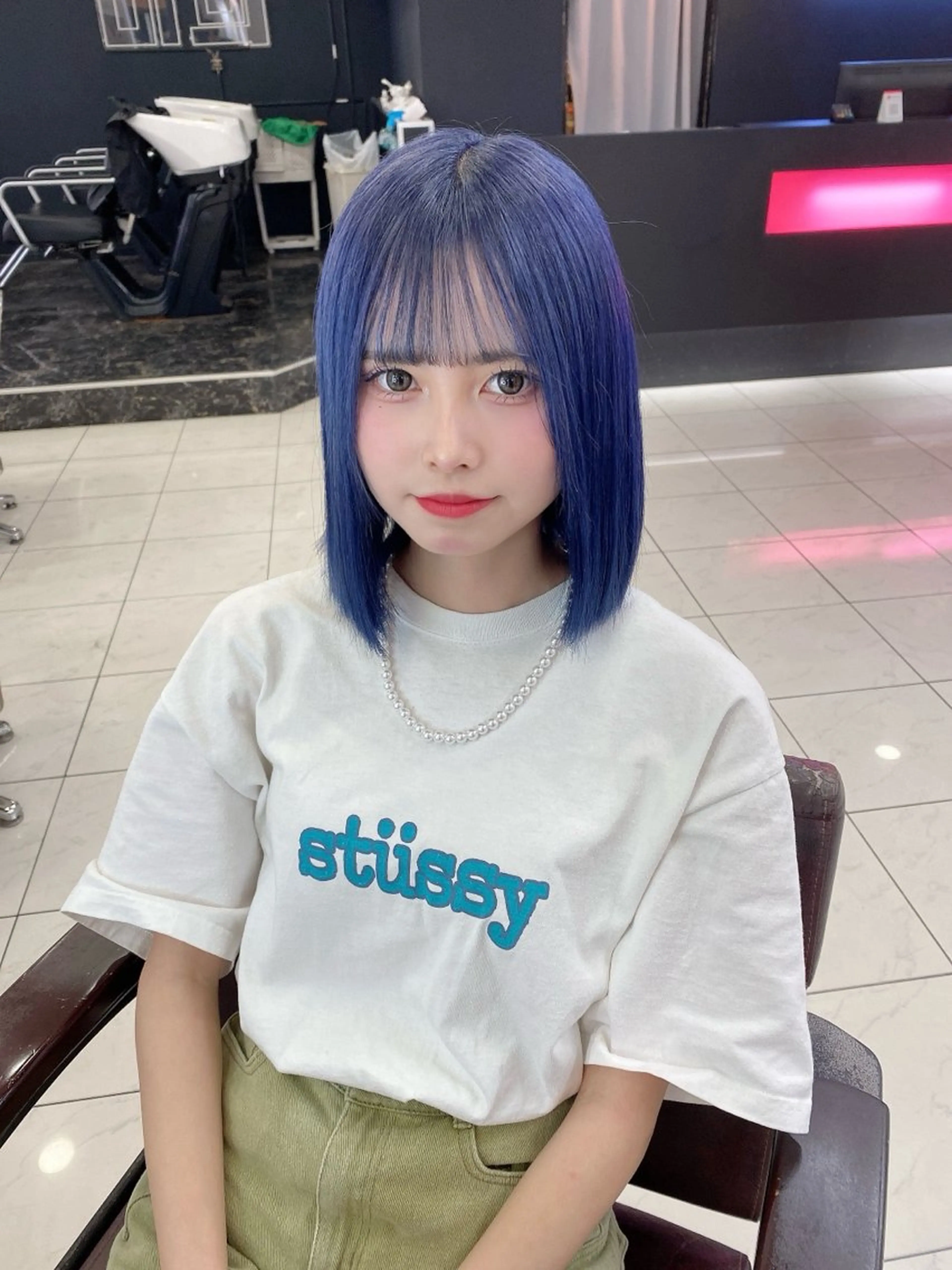 ミディアム ヘアカラー KAZU TACKYのヘアスタイル