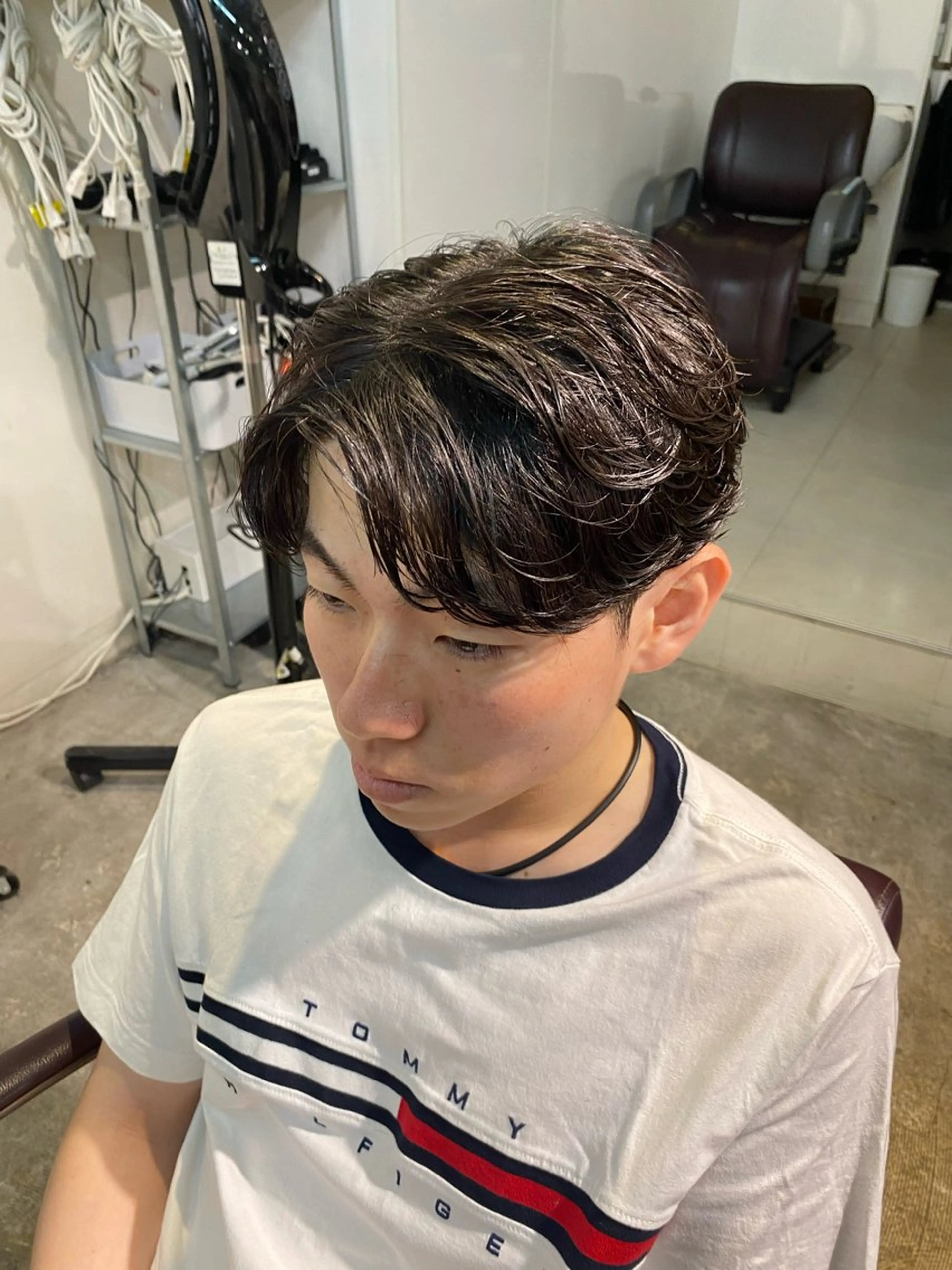 パーマ メンズ カット パーマ パーマ特化/フェザー パーマシャドウ/真生のヘアスタイル