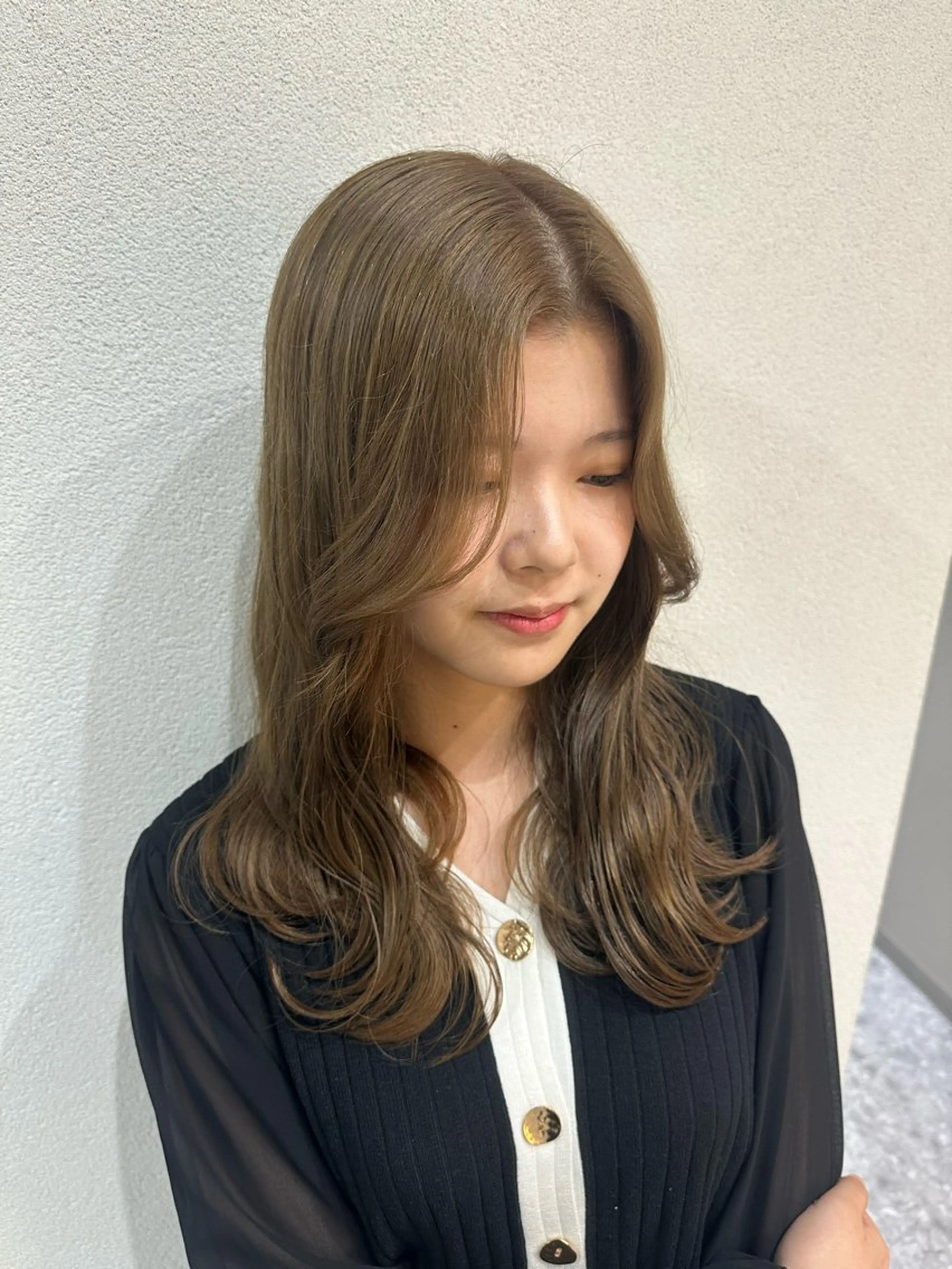 セミロング カラー 🪞個室サロン/韓国 艶髪/keito🪞のヘアスタイル
