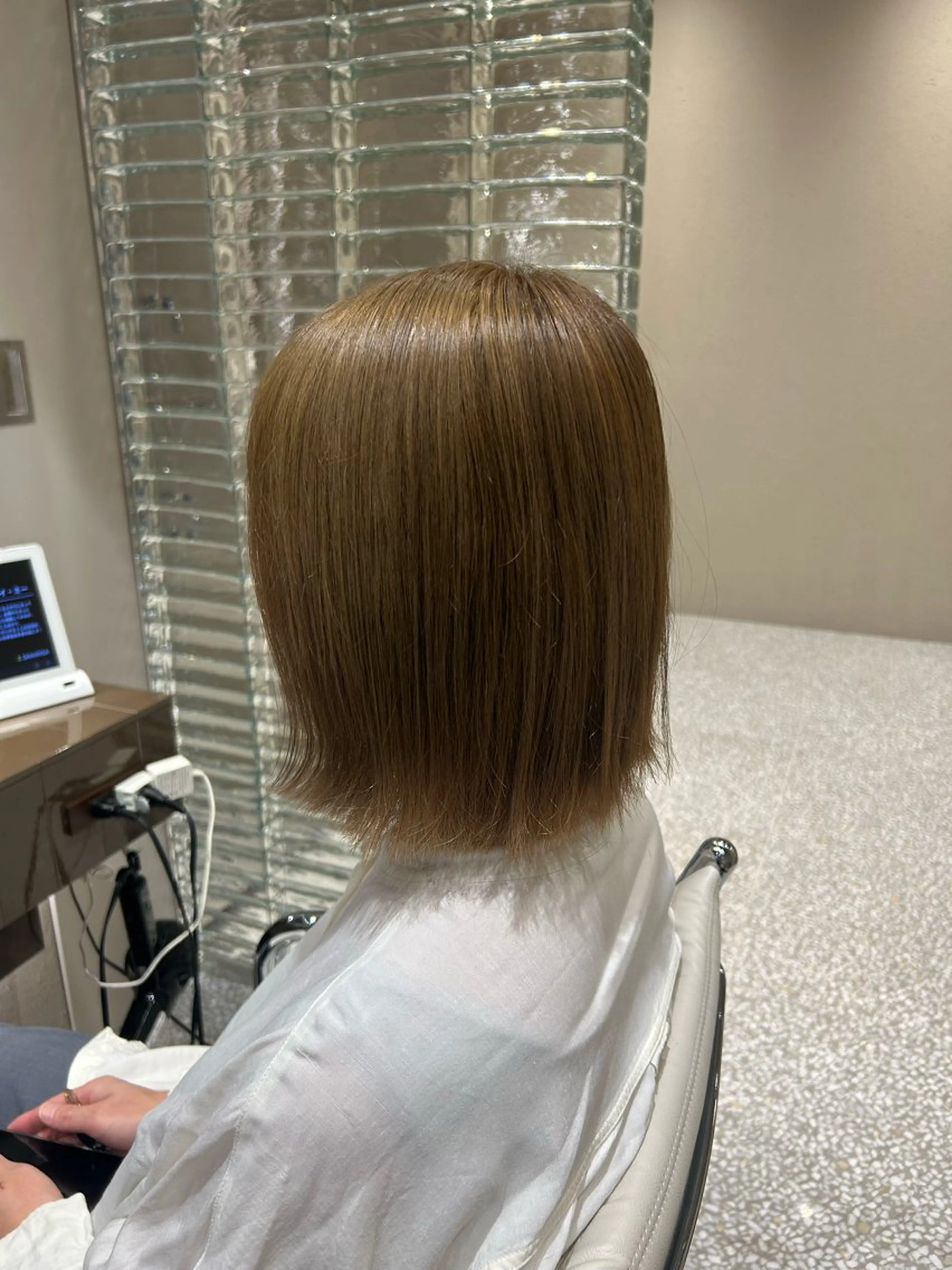 ミディアム ヘアカラー 福田 康貴のヘアスタイル