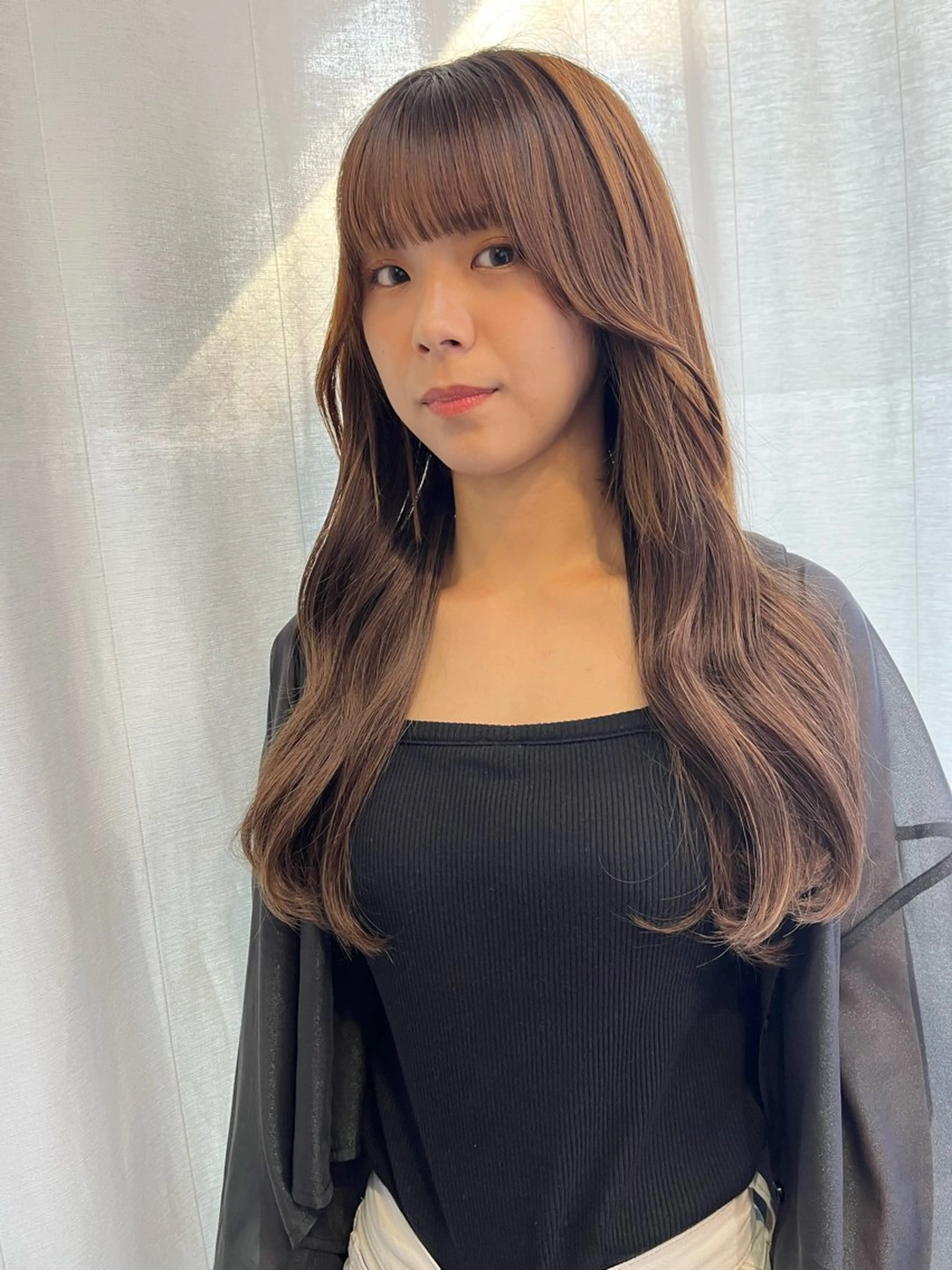 ミディアム カラー カット ヘアカラー トリートメント エクステ 松尾太樹 【pia】福岡美容室のヘアスタイル