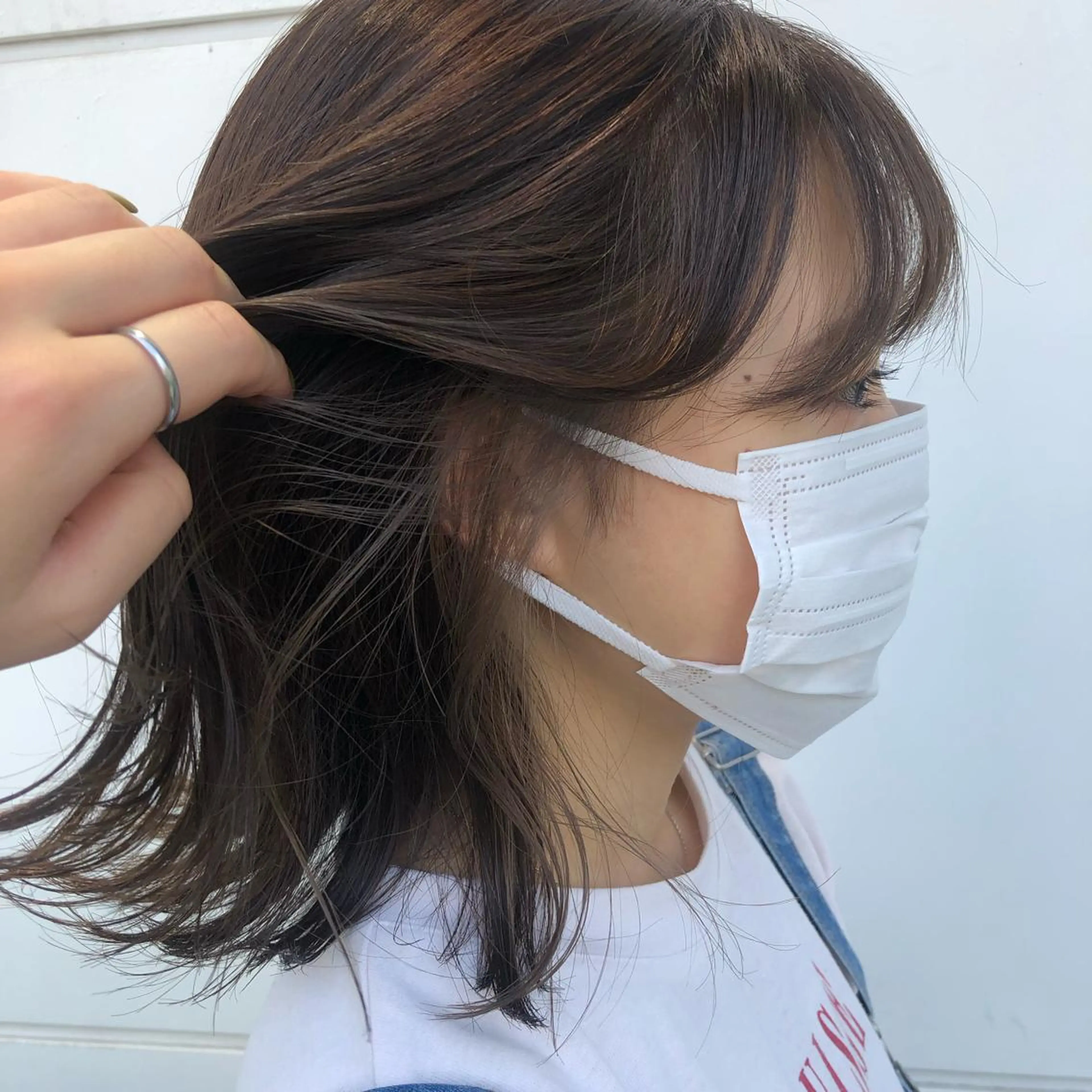 ミディアム カラー ブリーチ ヘアカラー トリートメント カトウ ユウカのヘアスタイル