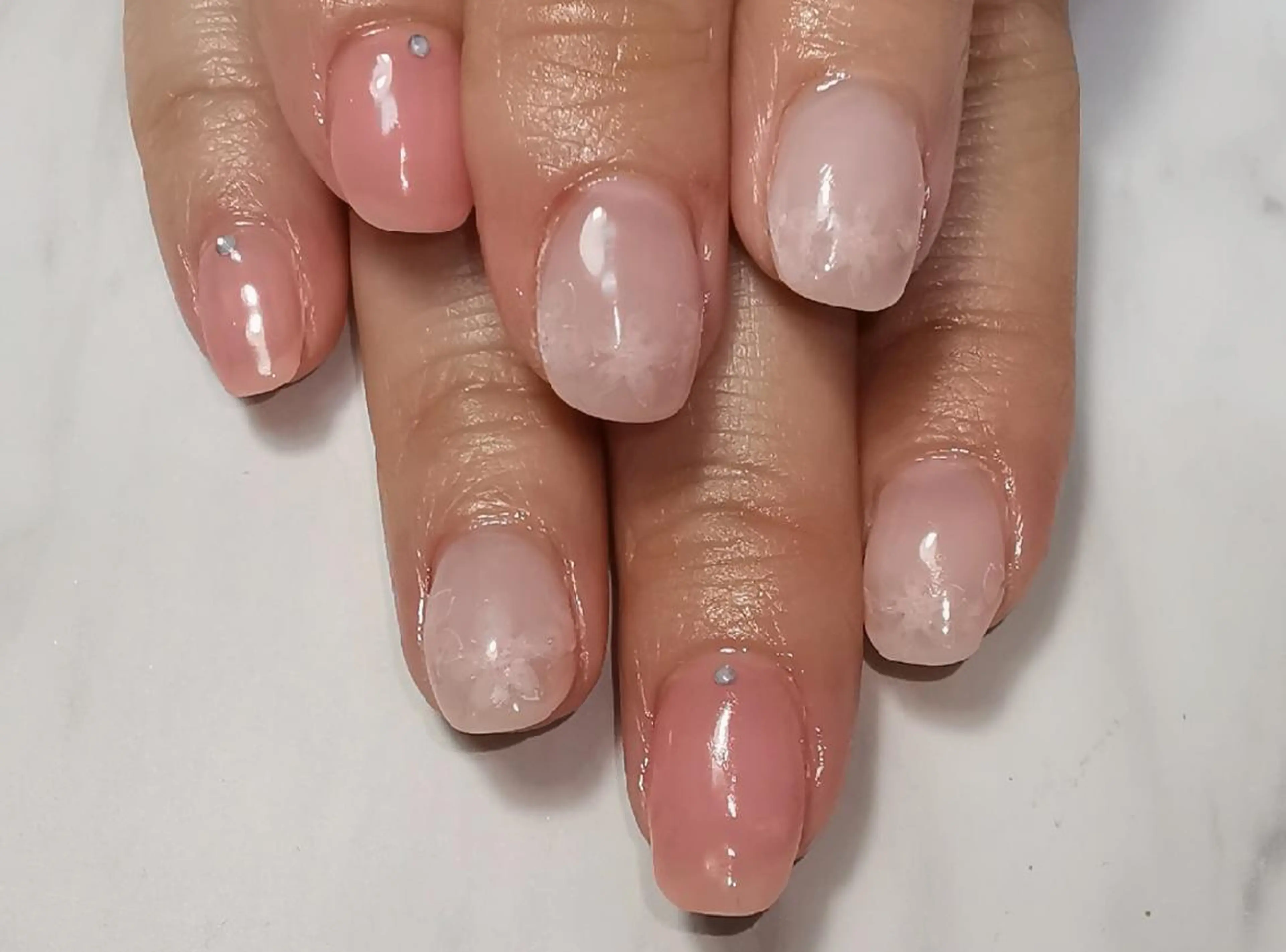 ネイル 桜ネイル ハンドネイル reve あやののネイルデザイン