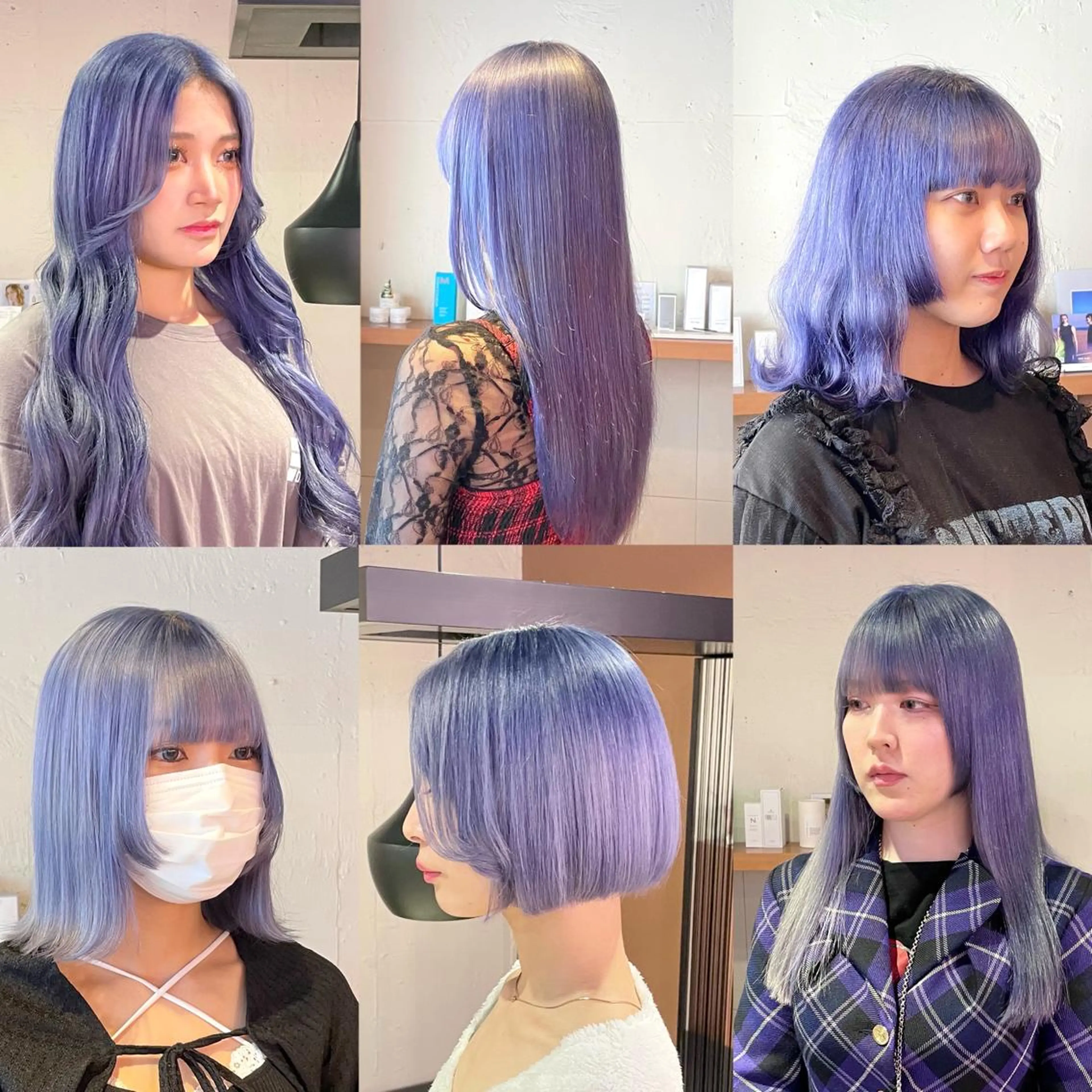 カラー ブルーカラー ブルーラベンダー ラベンダーカラー シルバー 髪質改善/ブリーチ /長山遼太郎のヘアスタイル
