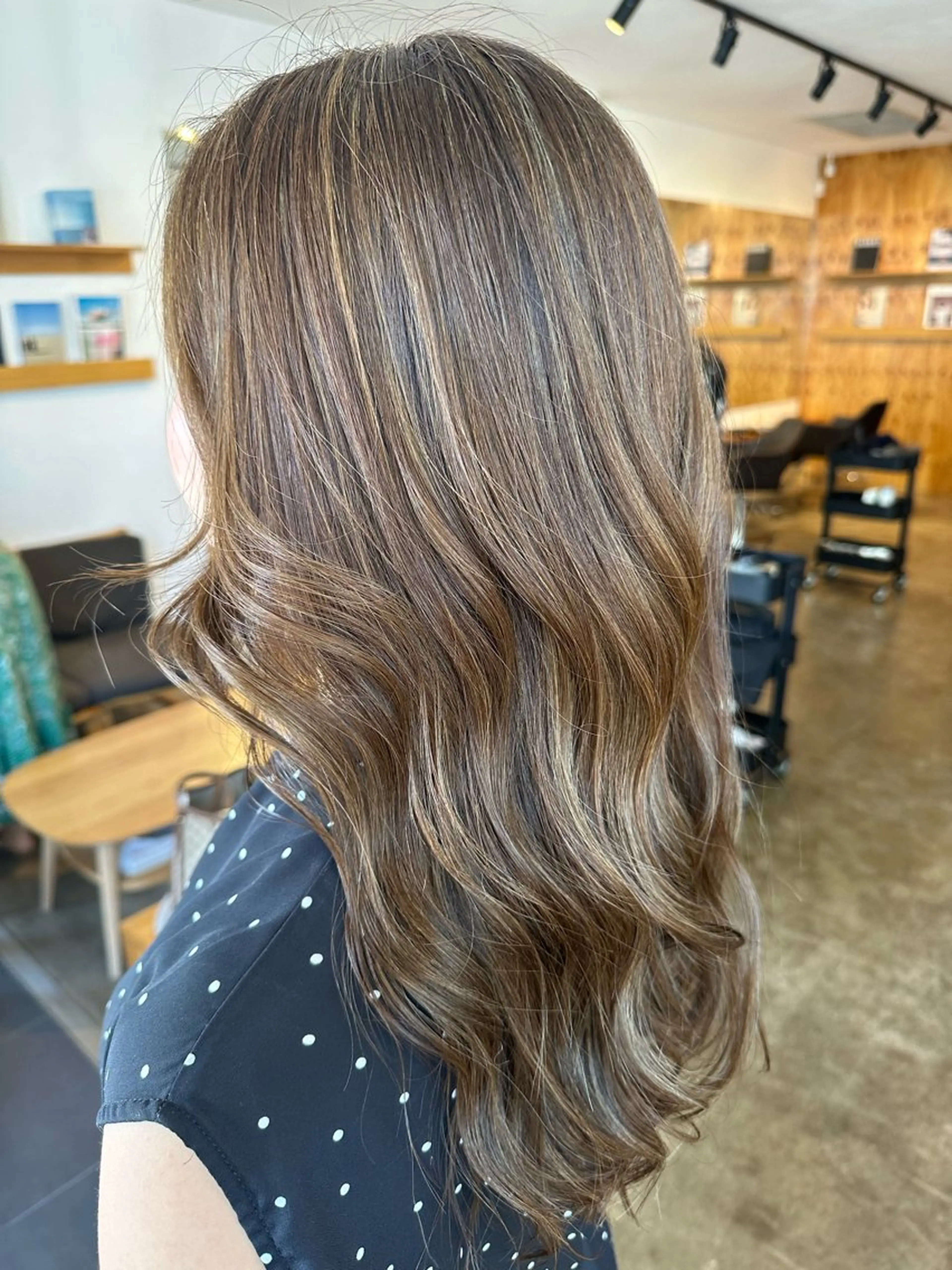 ロング カラー カット ヘアカラー レイヤー/ナチュラル 💐nao.のヘアスタイル