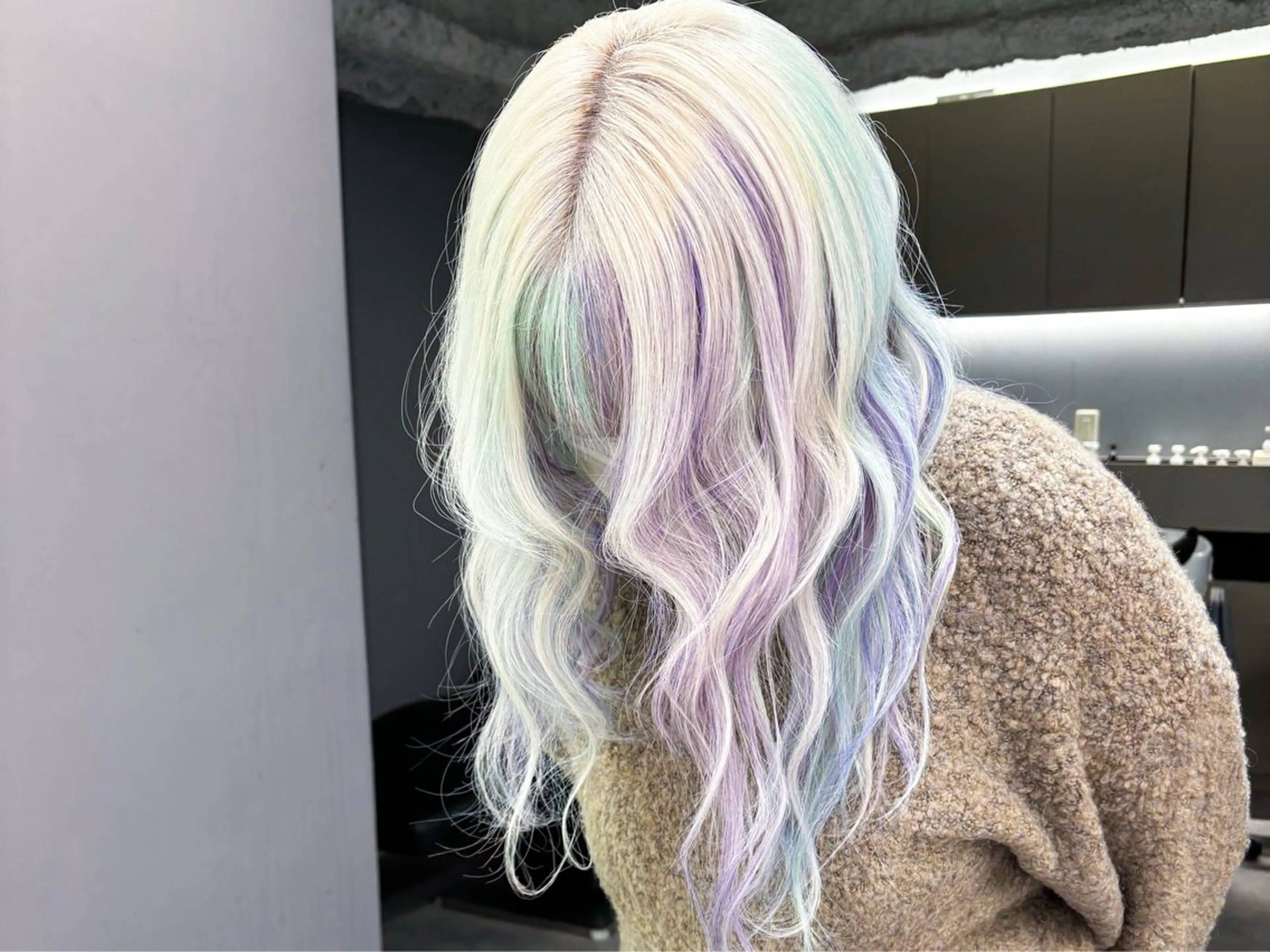 セミロング カラー ヘアカラー デザインカラー /rioのヘアスタイル