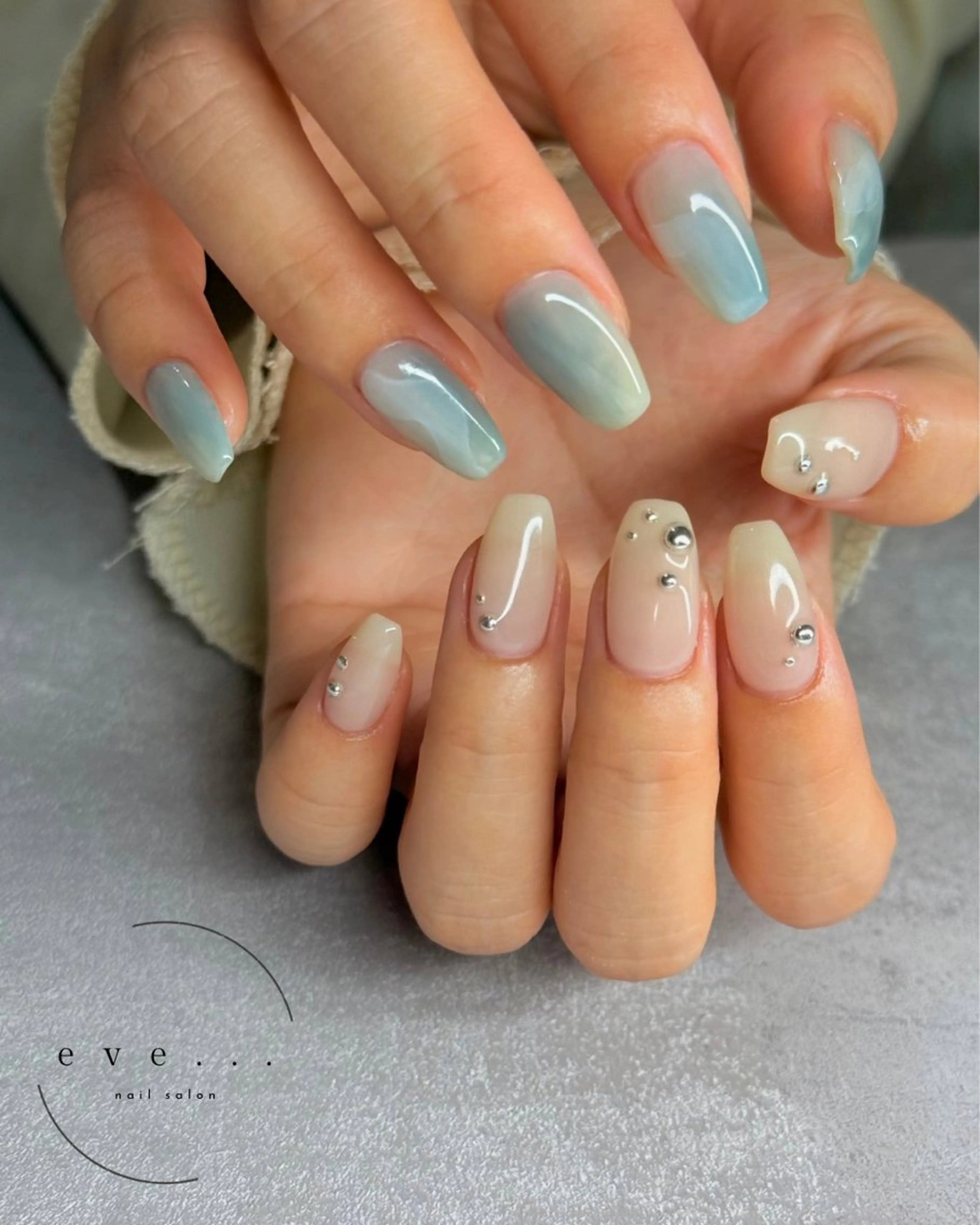 ネイル 夏ネイル ハンドネイル nail salon eve...のネイルデザイン