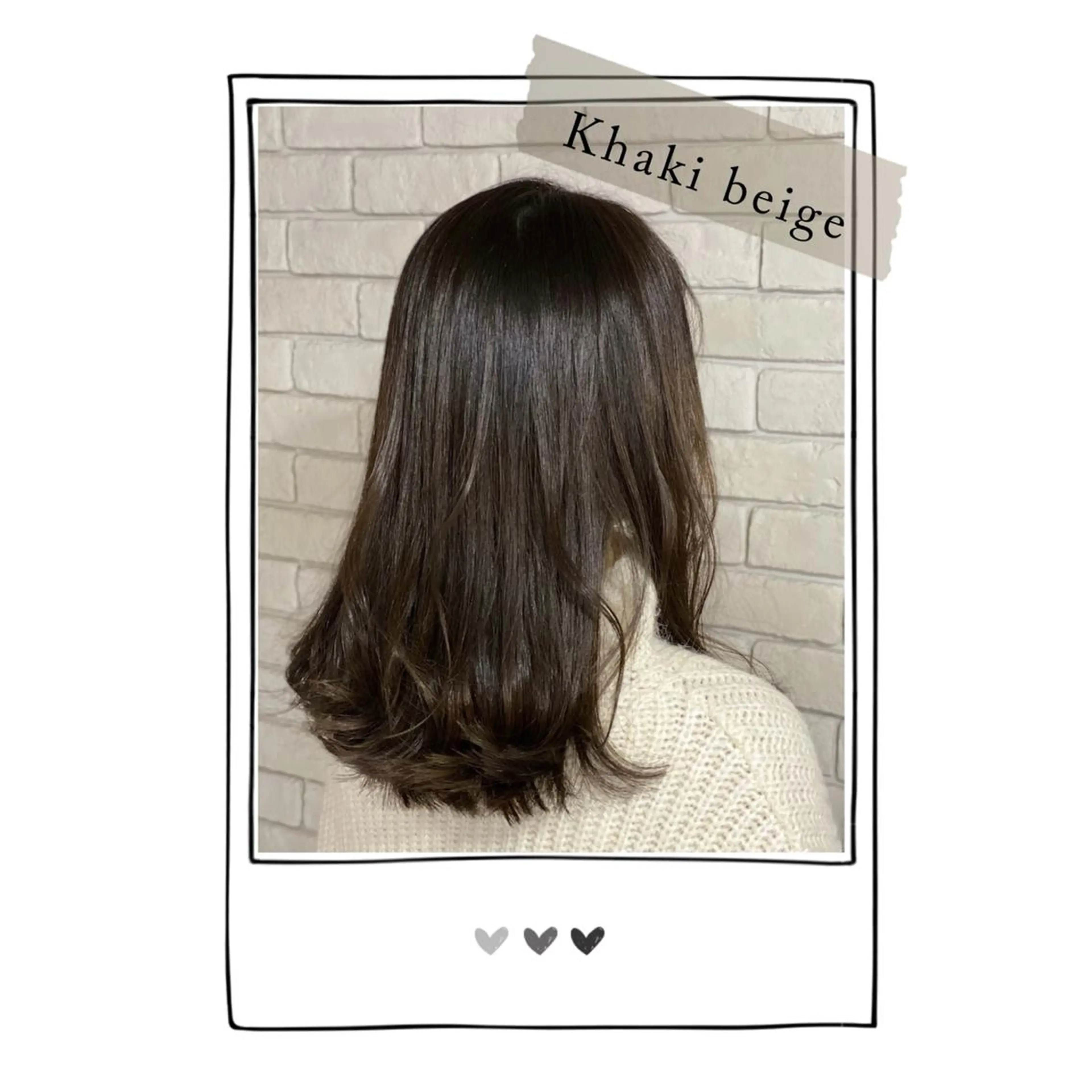 セミロング カラー アッシュ ブリーチ 透明感カラー ブリーチなしカラー ヘアカラー トリートメント ☘️ motion ALOE ☘️のヘアスタイル