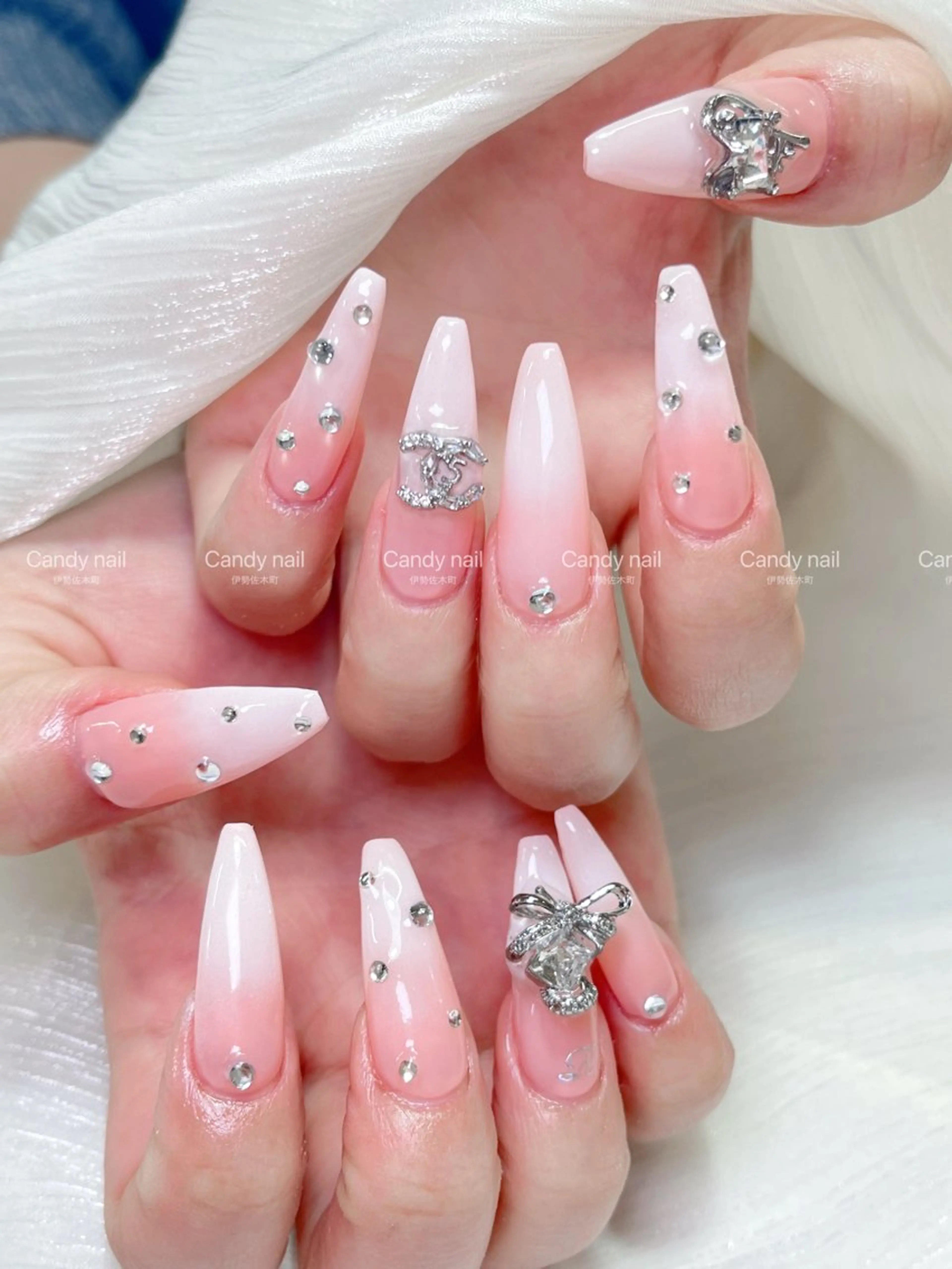 ネイル candy nail 韓国風ワンホンネイルのネイルデザイン