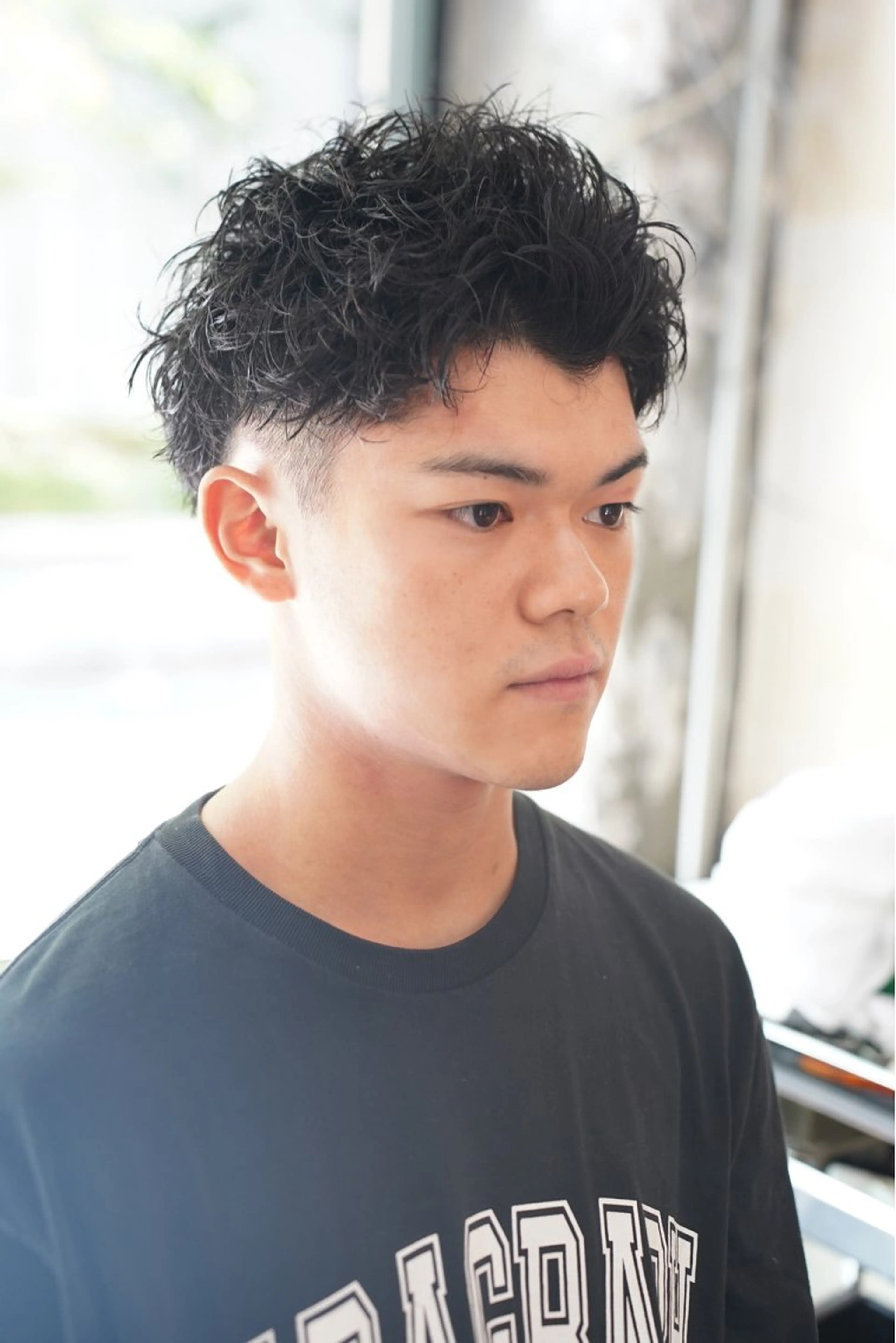 ショート くせ毛 モチヅキ タツキのヘアスタイル