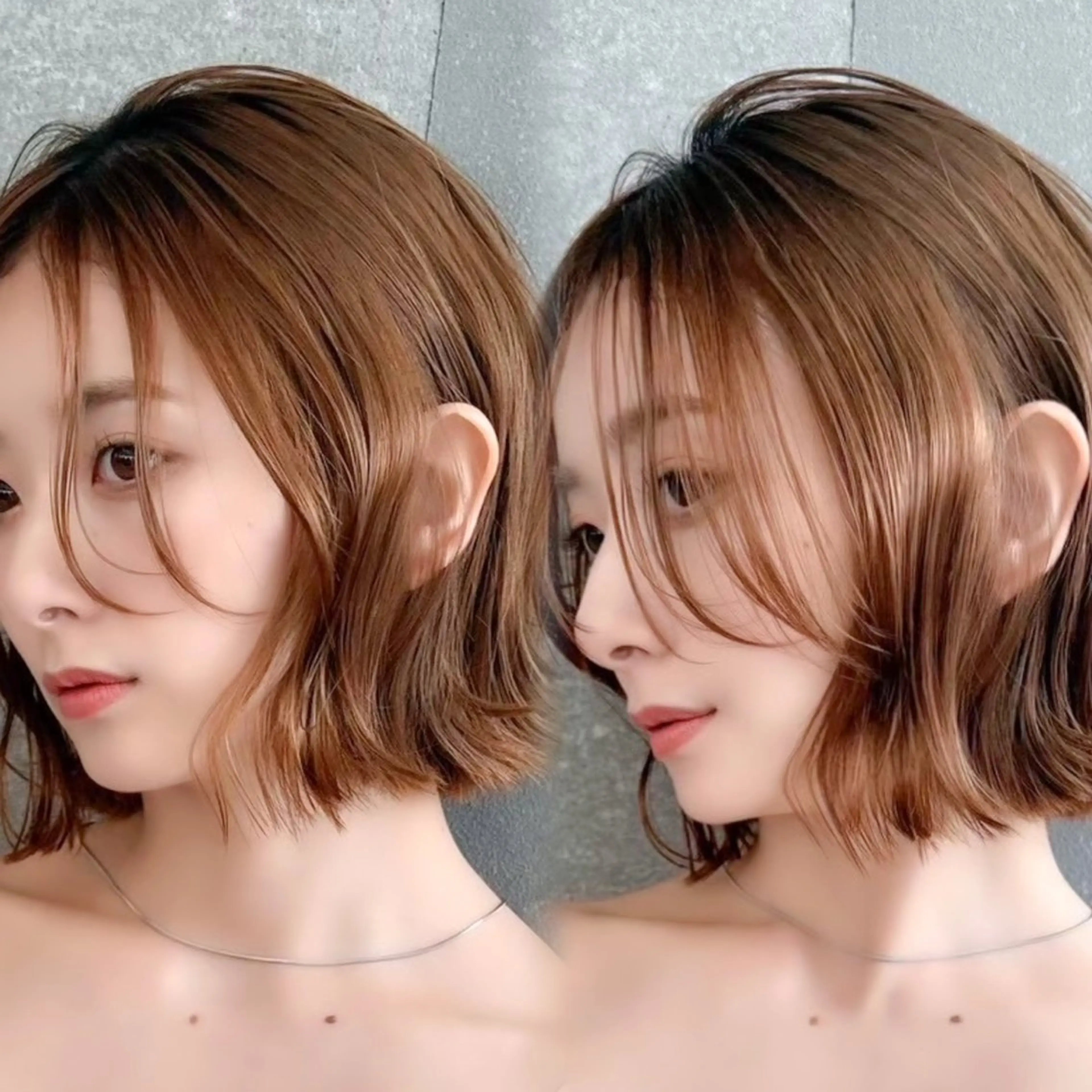 【🌼4月限定🌼】カット+透明感カラー+髪質改善3stepトリートメント✨(口コミ→超音波アイロン付💞)の写真