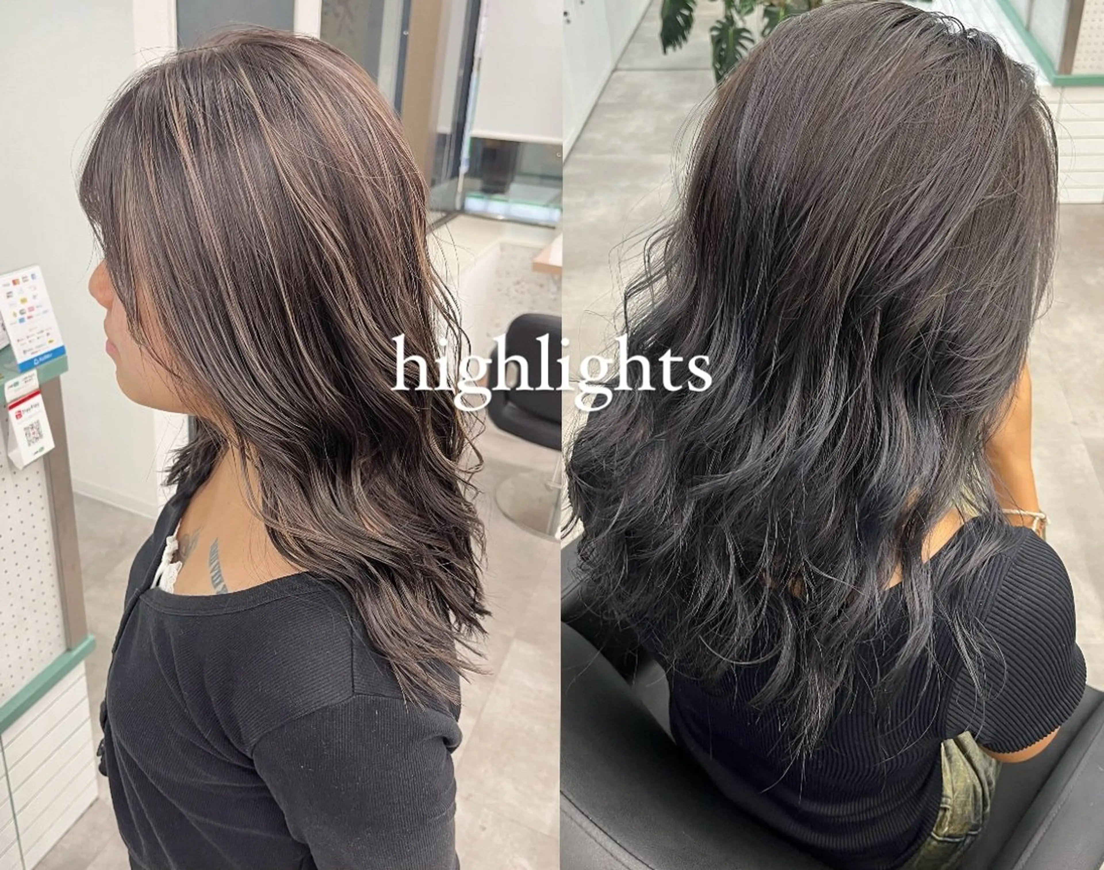 セミロング カラー 透明感カラー ハイライトカラー 外国人風カラー ハイライト Miyu🌊/海外 風ハイライトのヘアスタイル