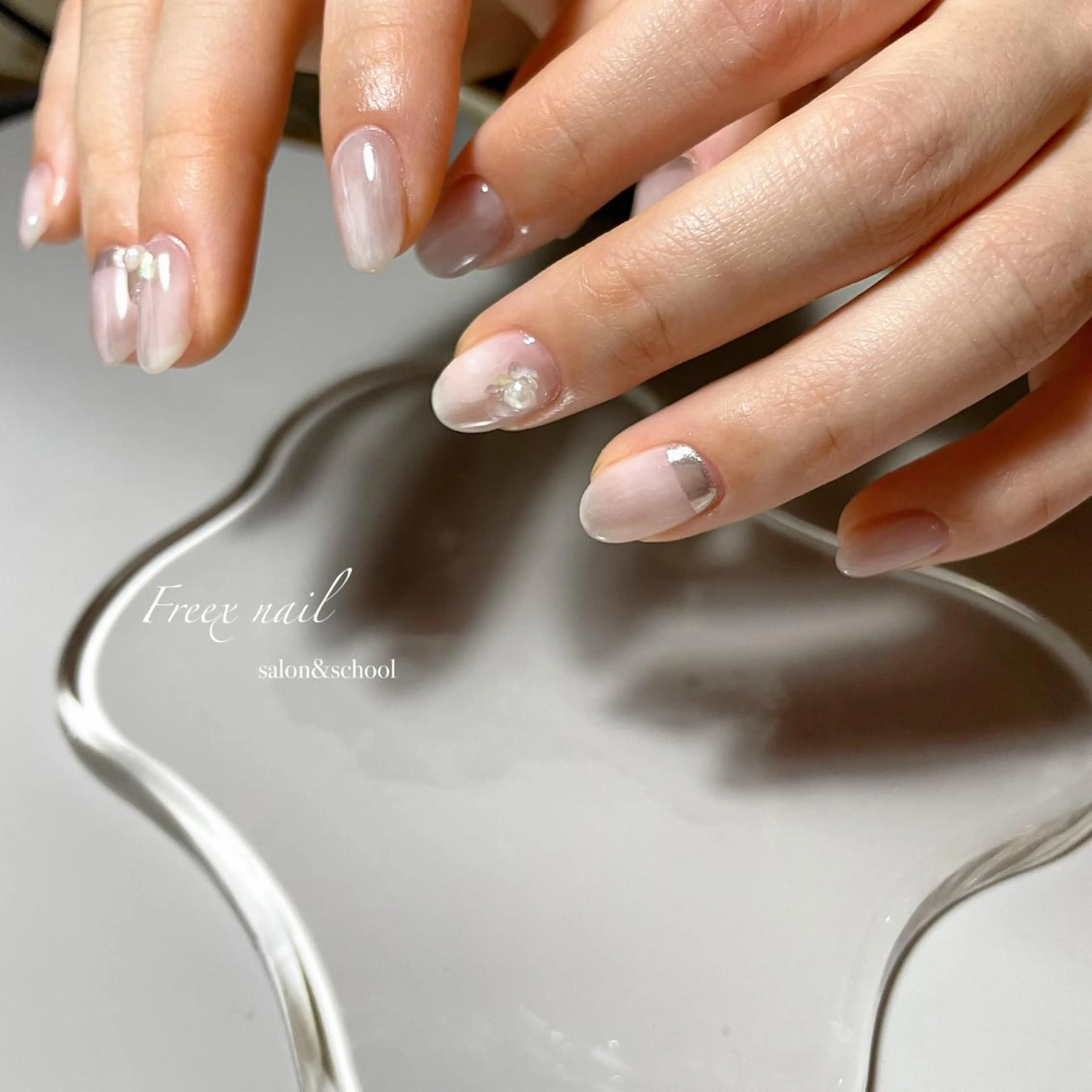 ネイル ハンドネイル ハンドケア freex nail /ニュアンス/個性派のネイルデザイン