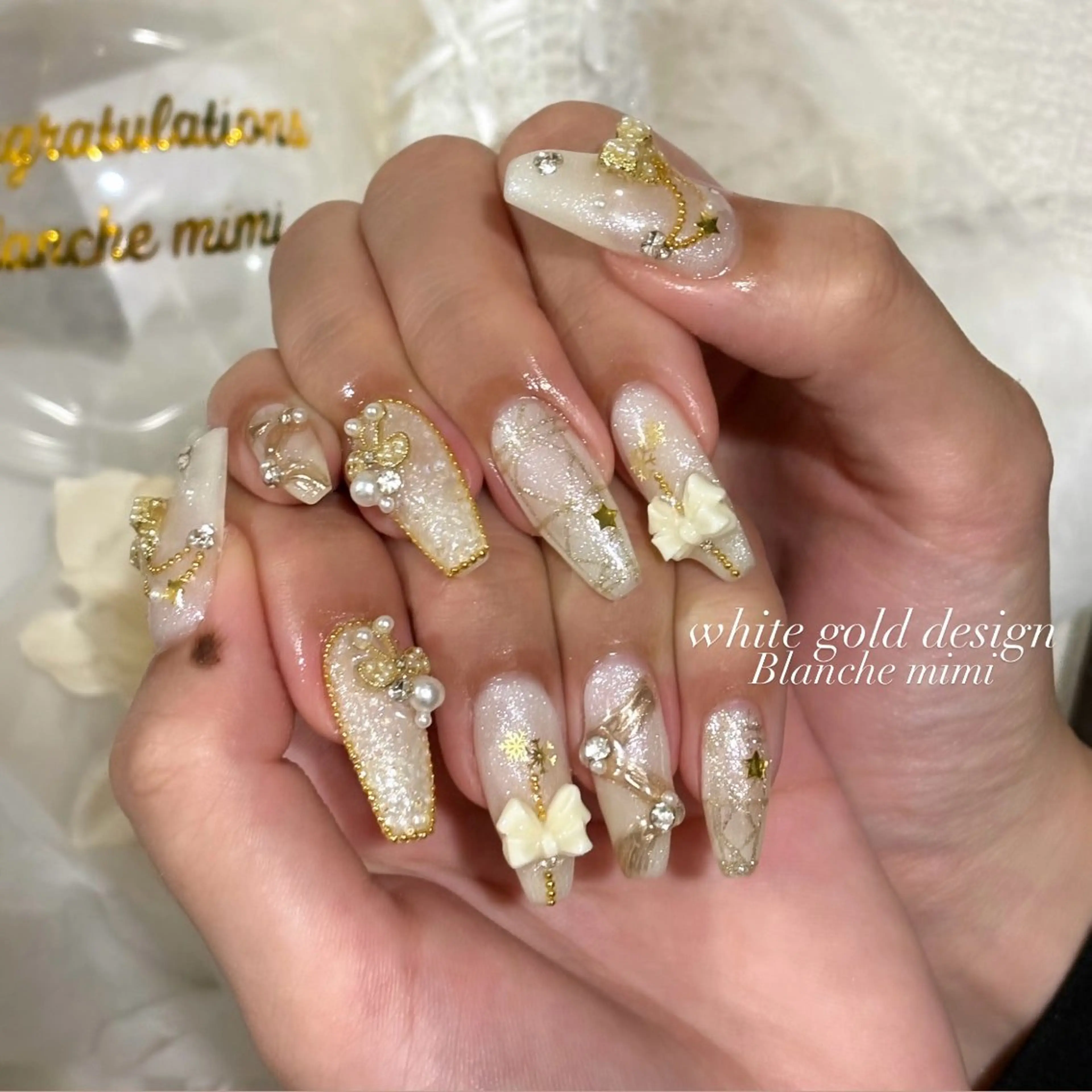 ネイル ハンドネイル Blanche mimi.u_aのネイルデザイン