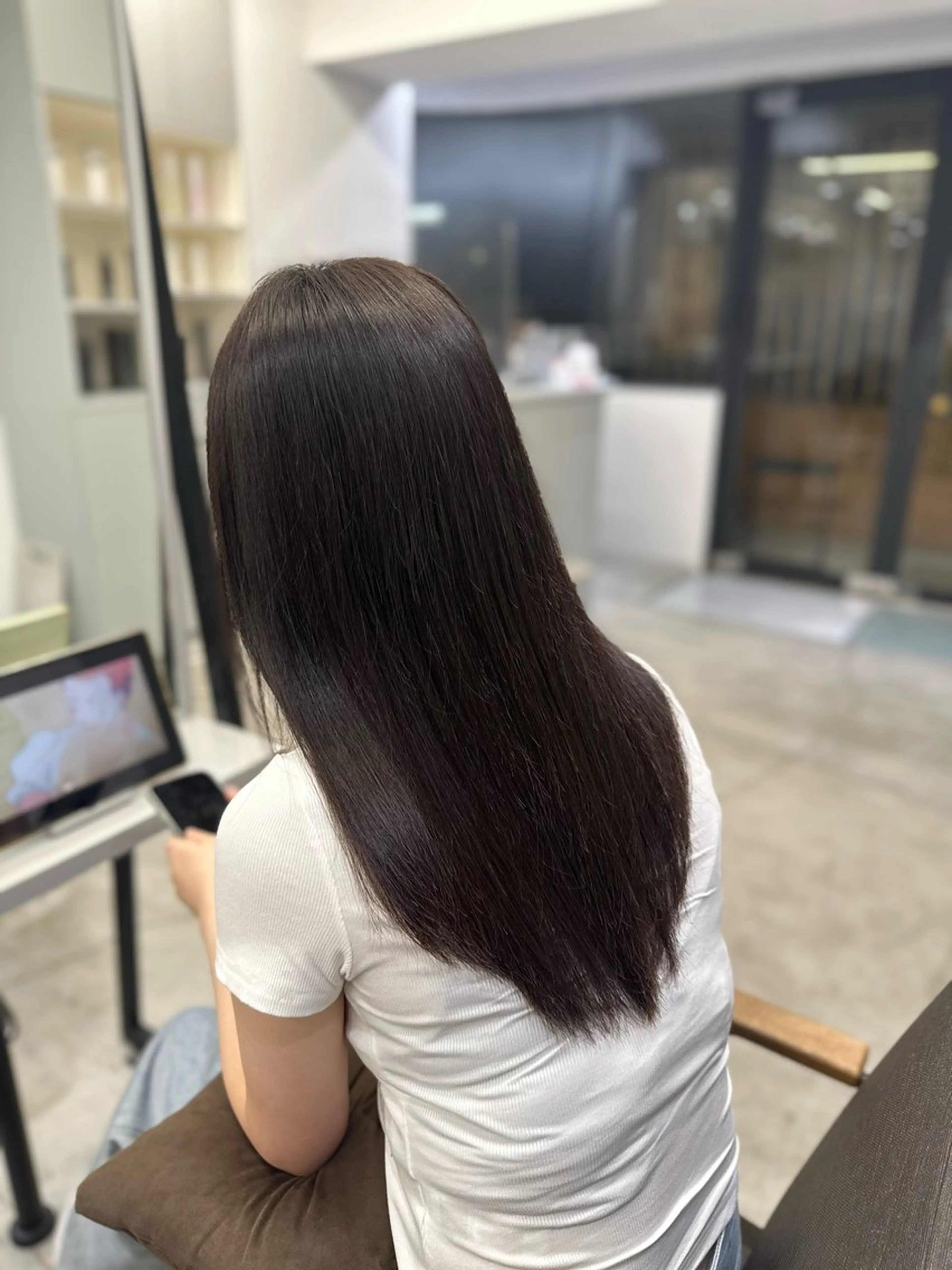 ロング パーマ 縮毛矯正 ハイトーンカラー が絶対可愛い✨泰聖✨のヘアスタイル