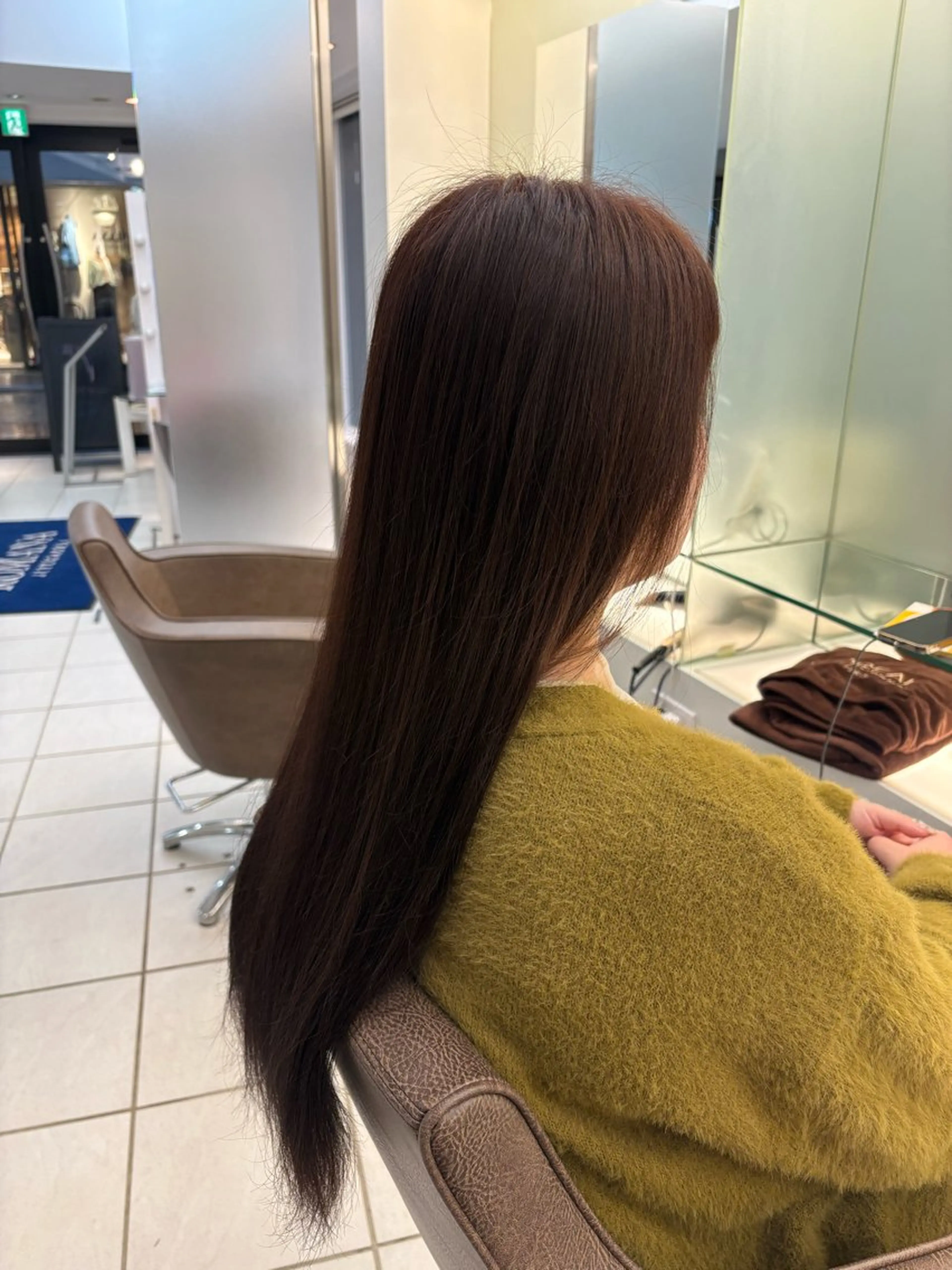 💗女性限定💗〔ブリーチなしで明るめにしたい方のみ❣️〕イルミナカラー使用！ブリーチなしワンカラーの写真