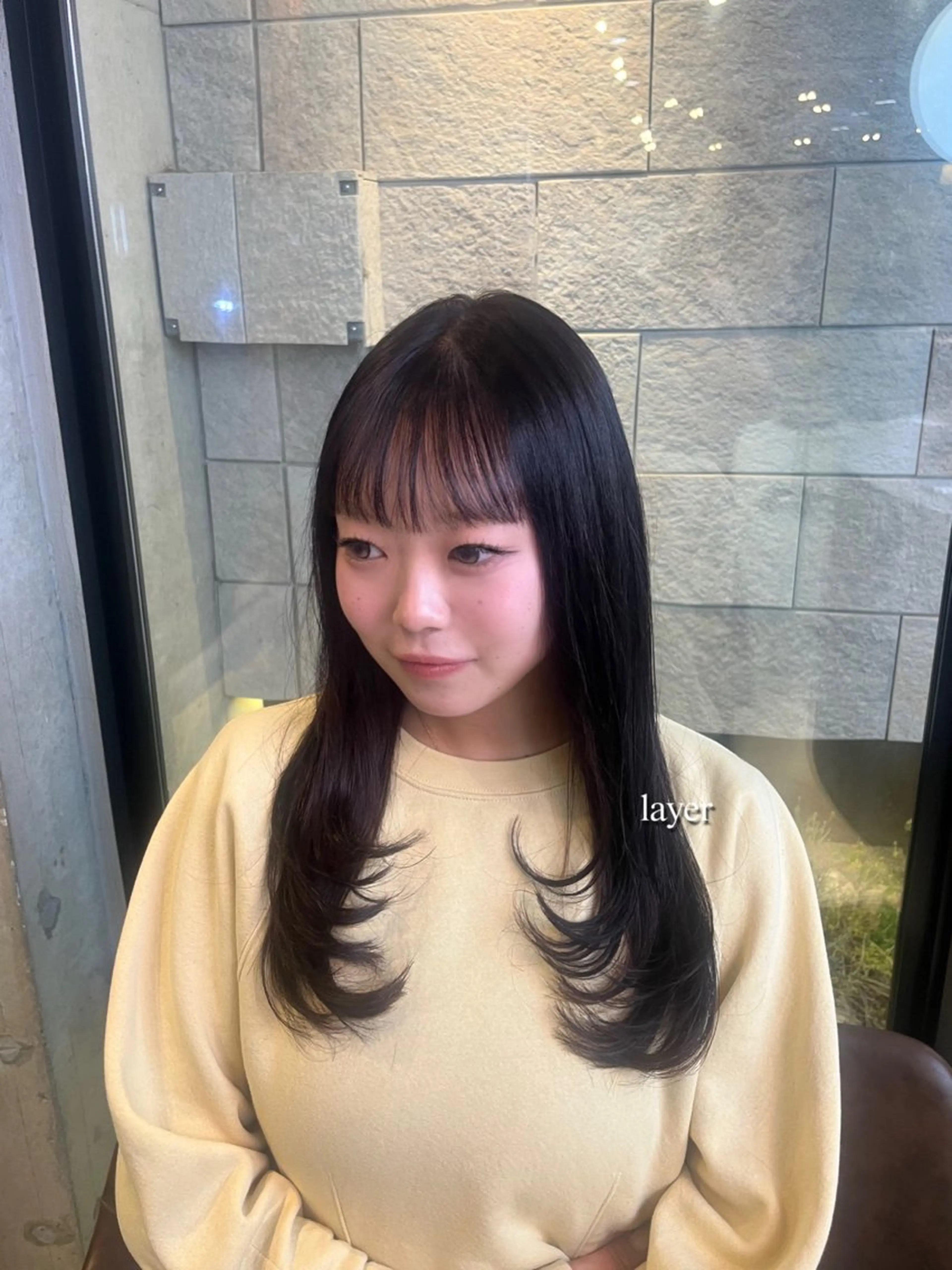 ロング レイヤーカット カット ヘアカラー Hina/ lolonoisのヘアスタイル