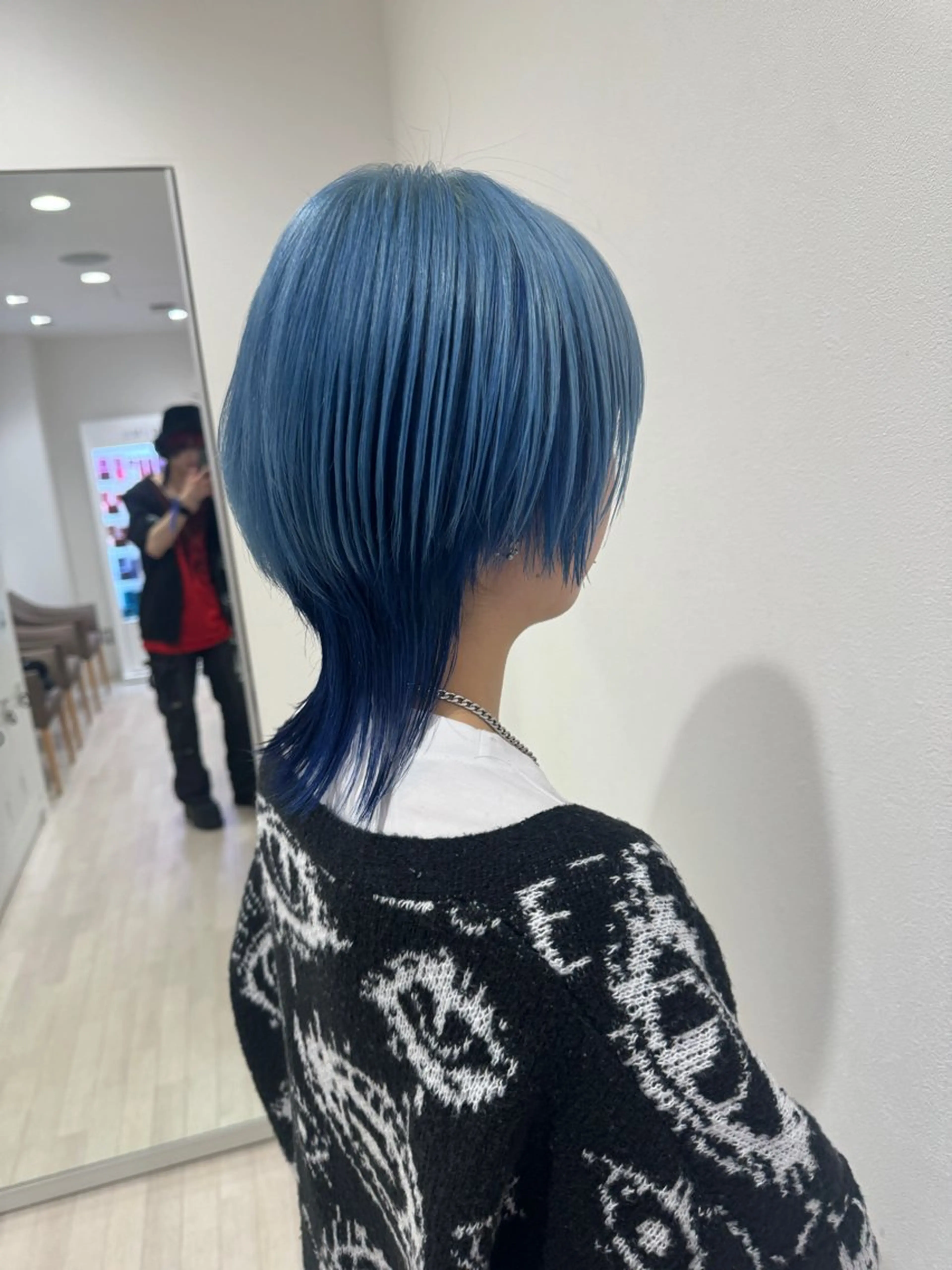 ミディアム カラー ヘアカラー Miyavi/カラー ショートボブのヘアスタイル